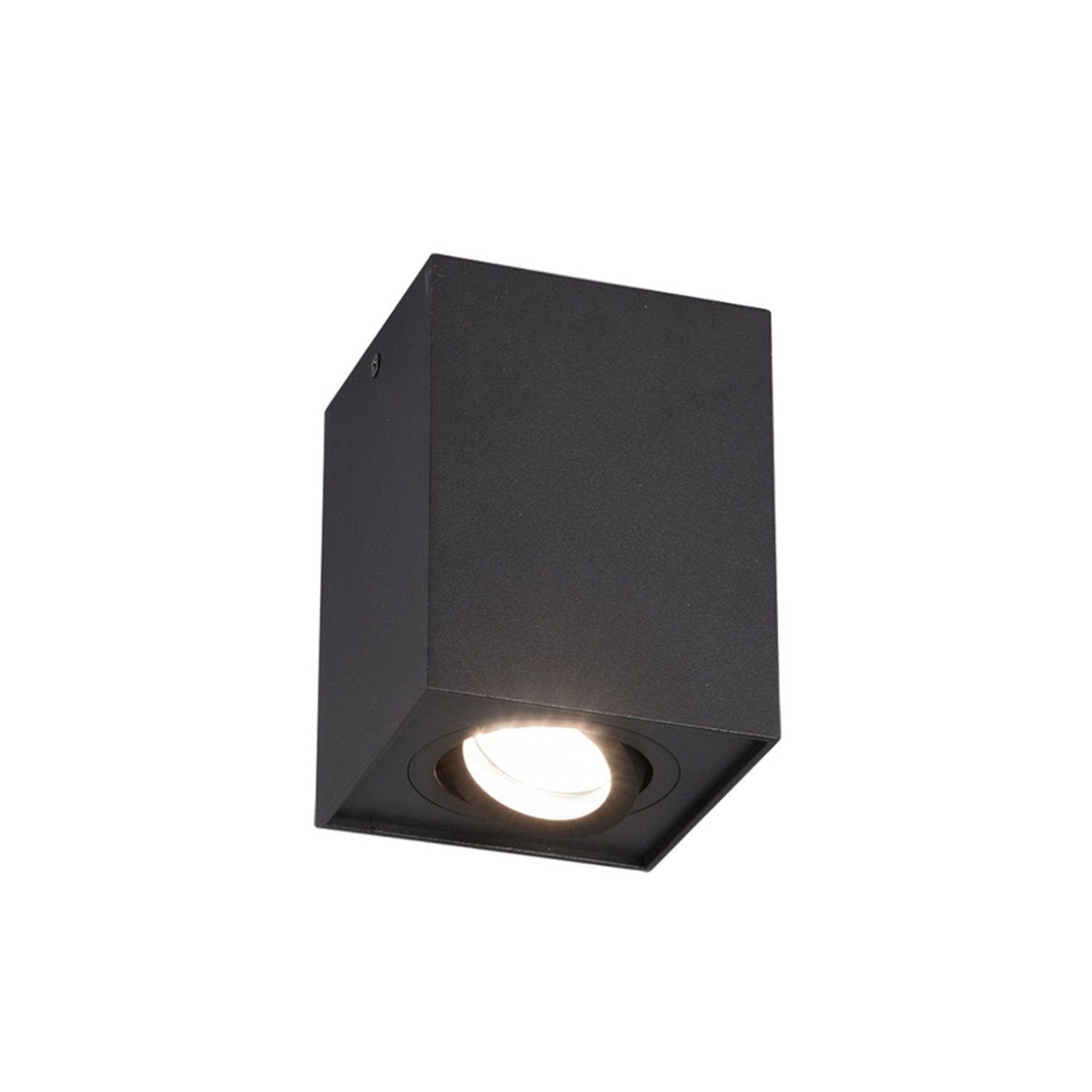 Plafondlamp Biscuit, 1-lamp, zwart