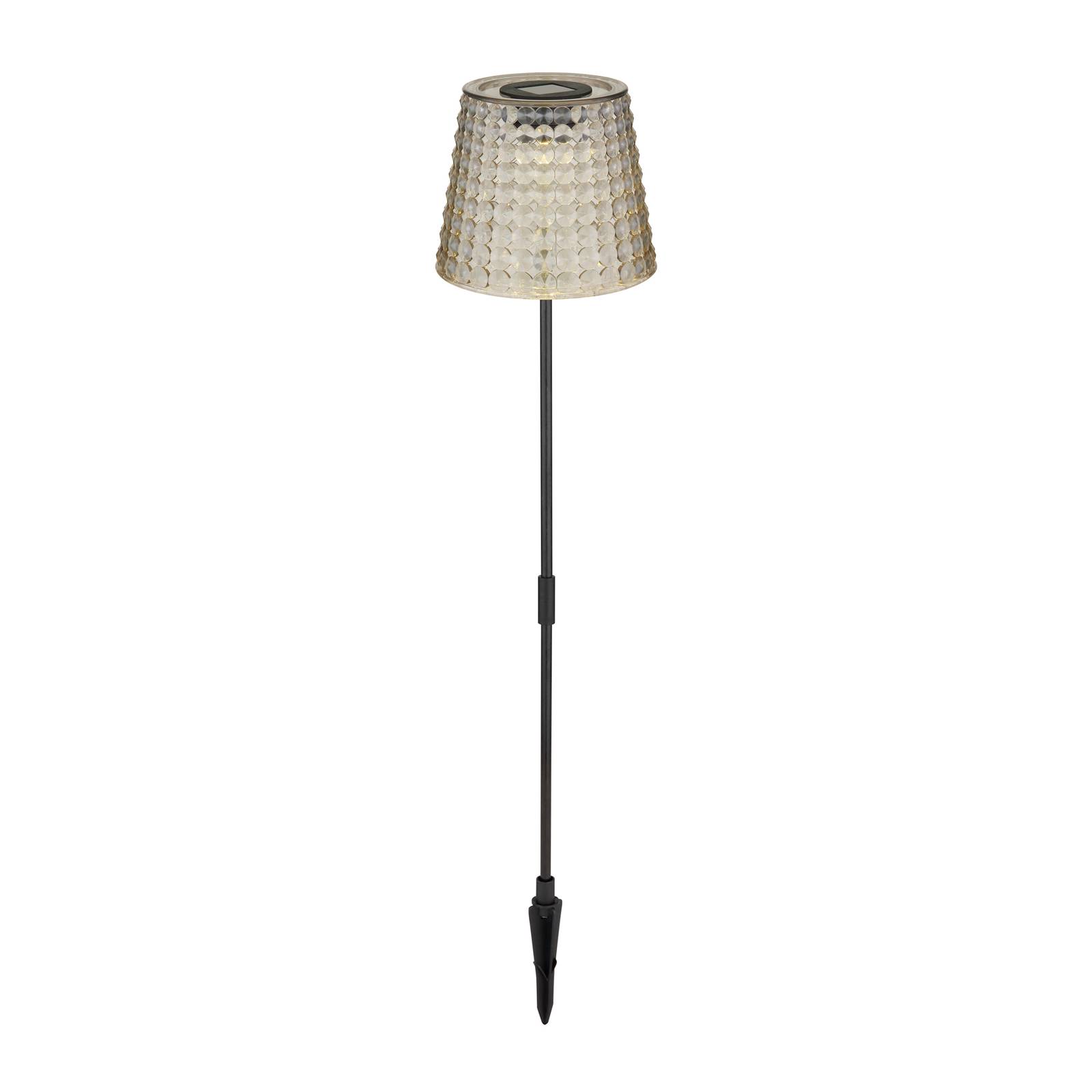 Solar-Erdspießlampe 36635-2S 2er-Set schwarz/rauch