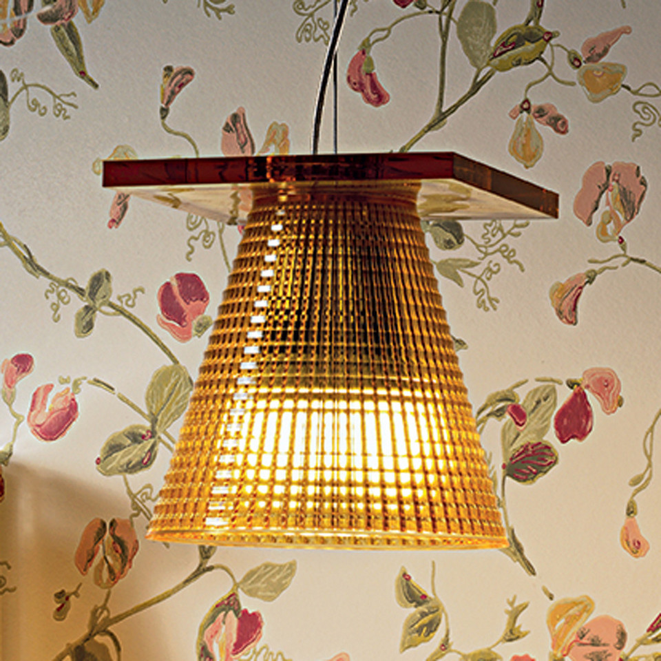 Kartell Light Air pendellampa Sculped Bernstein, brun / rost från Kartell