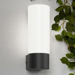 Utomhusvägglampa i opalglas Grå, utan sensor
