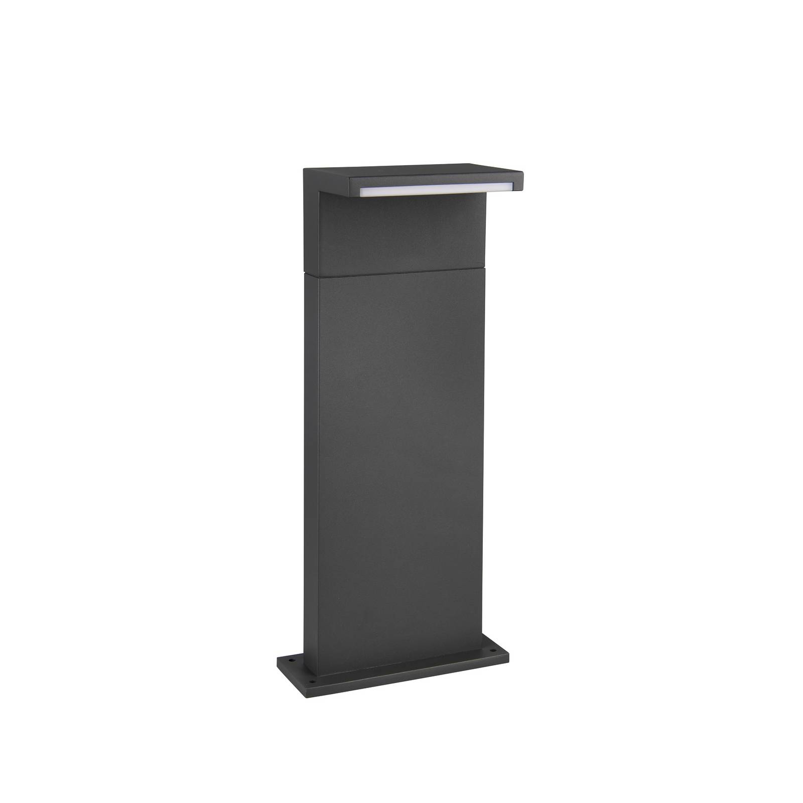 LED-Sockellampe Ravi, anthrazit, Höhe 50 cm, Metall, IP65
