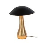 Lampada da tavolo FORTUNELLO, nero/oro, altezza 40 cm, metallo 5xG4
