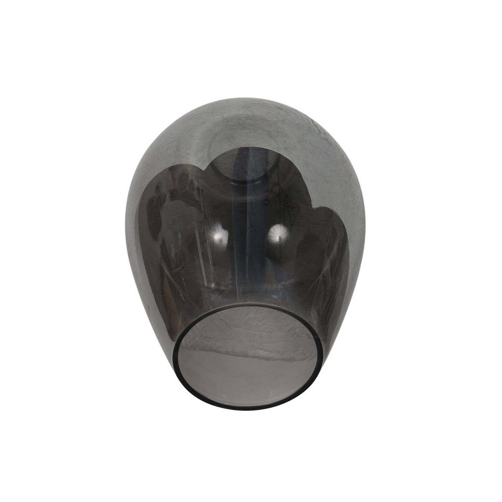  Mexlite Tischlampe Bloeba, Schwarz/rauchgrau, ø 15 Cm, Glas Tropfen 