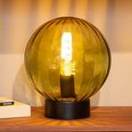 Monsaraz table lamp, green, Ø 25 cm, glass, E27