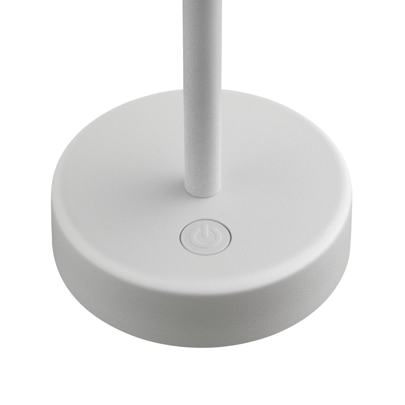 Lampa stołowa LED z akumulatorem Ellen To-Go, biała, aluminium