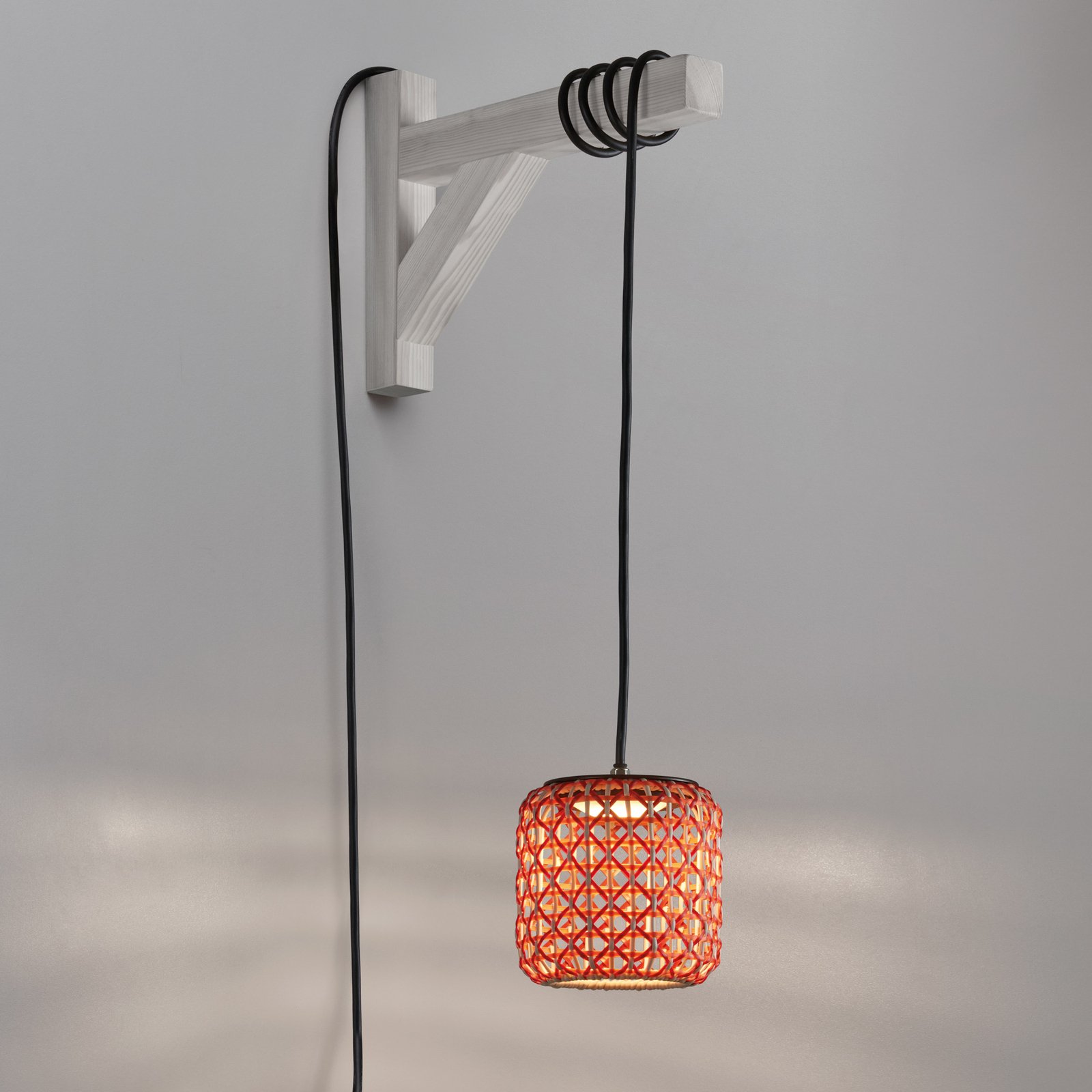 Bover Nans S/16/H LED hanglamp met stekker rood