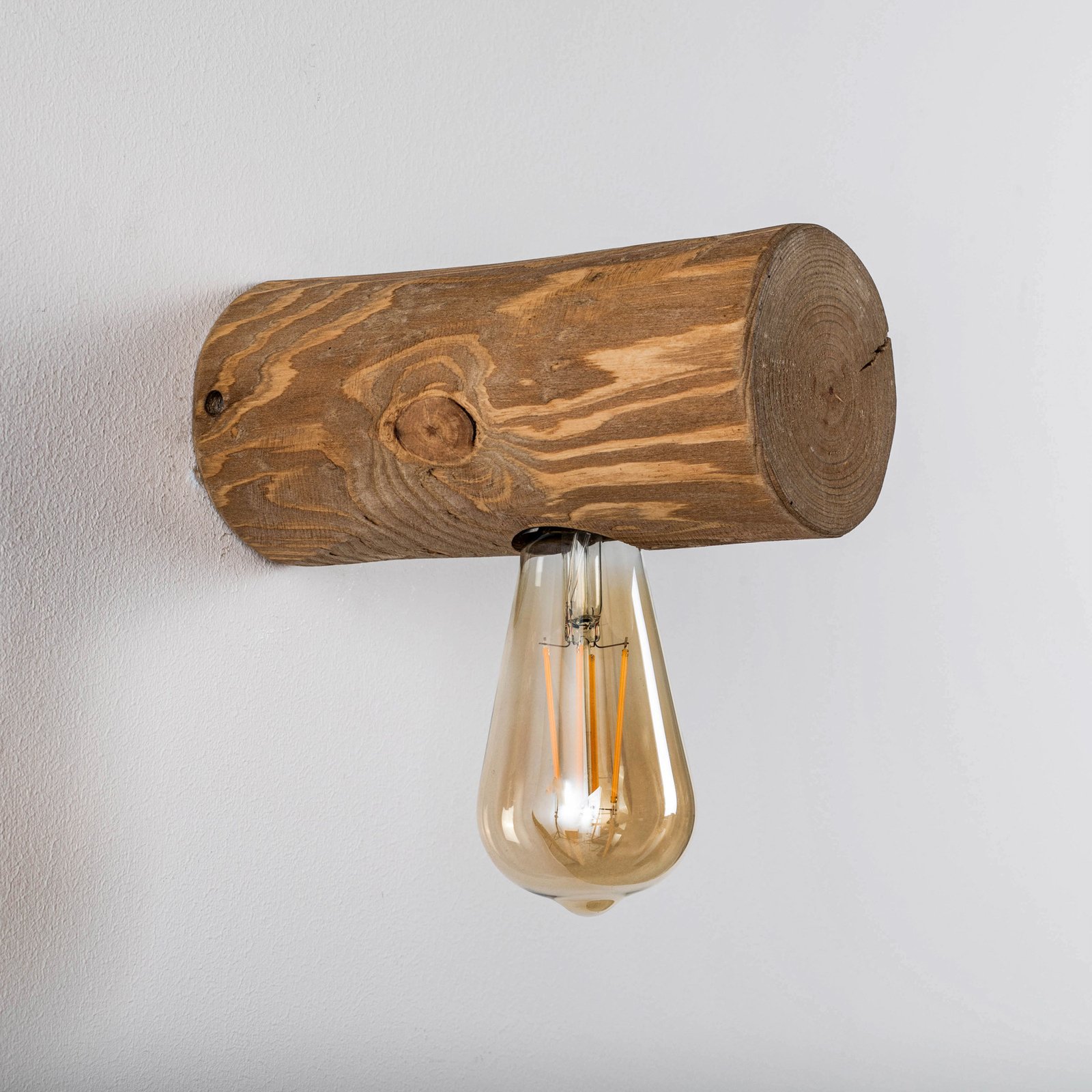 Envostar Beam wandlamp 1-lamp dennenhout licht