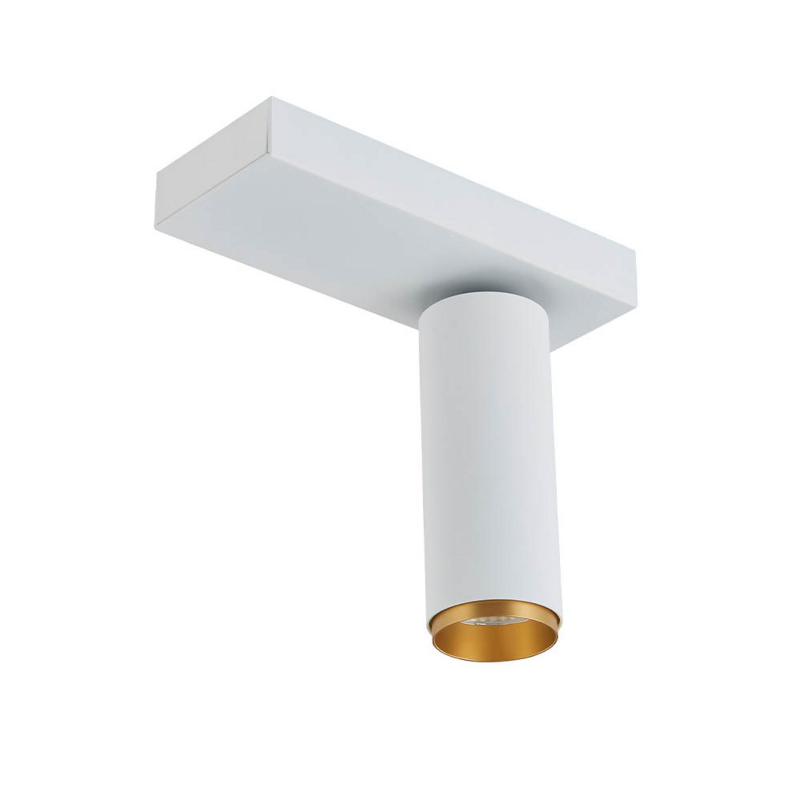 X-Beam Ceiling Lamp Single White/Gold - Loom Design