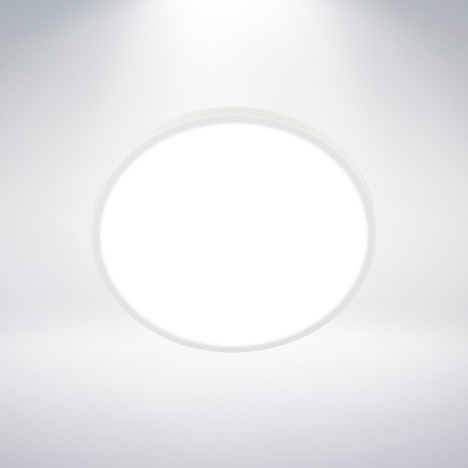 LED lubų šviestuvas „Kaida“, baltas, Ø 30 cm, EEK A, 4000 K