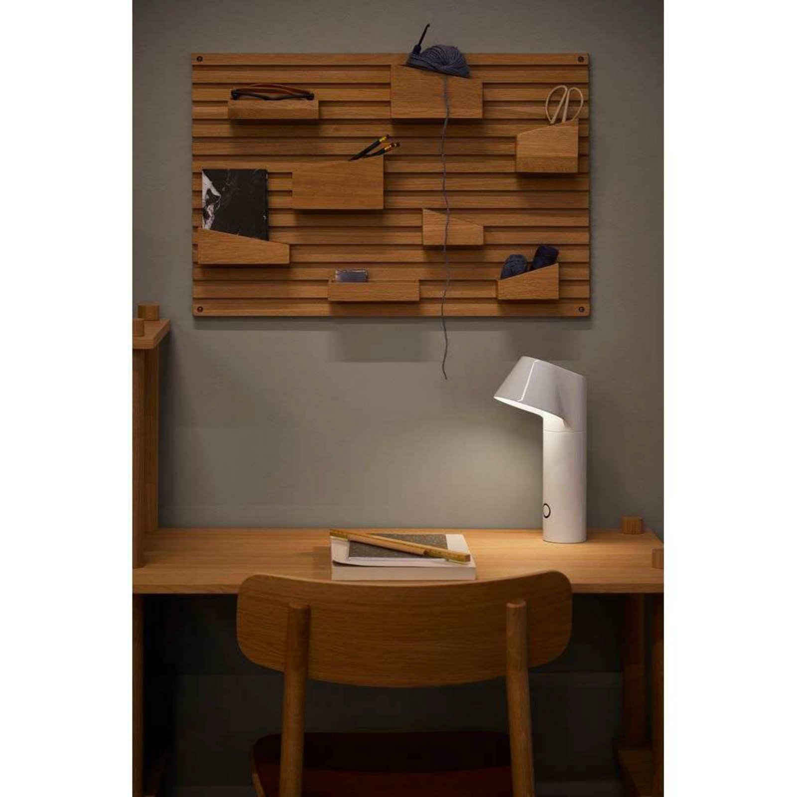 Willow Portable Table Lamp Just White - Loom Design