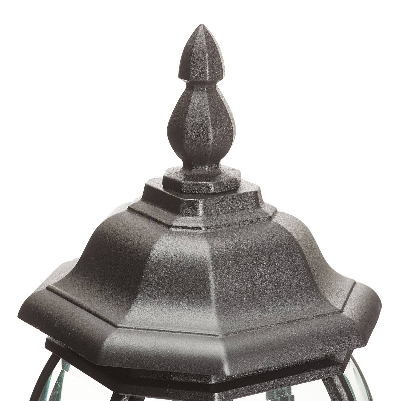 Brilliant Charming outdoor wall light Istria I black, aluminium, glass, E27, 60 W, energy efficiency: A++, H: 54 cm