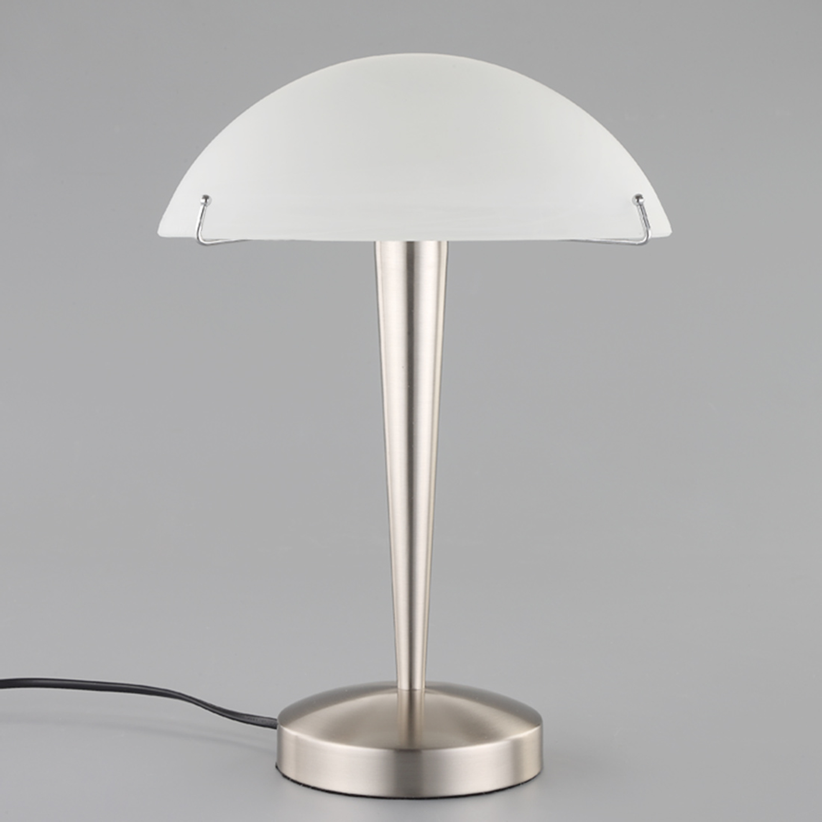 Vacker bordslampa Viola, matt nickel