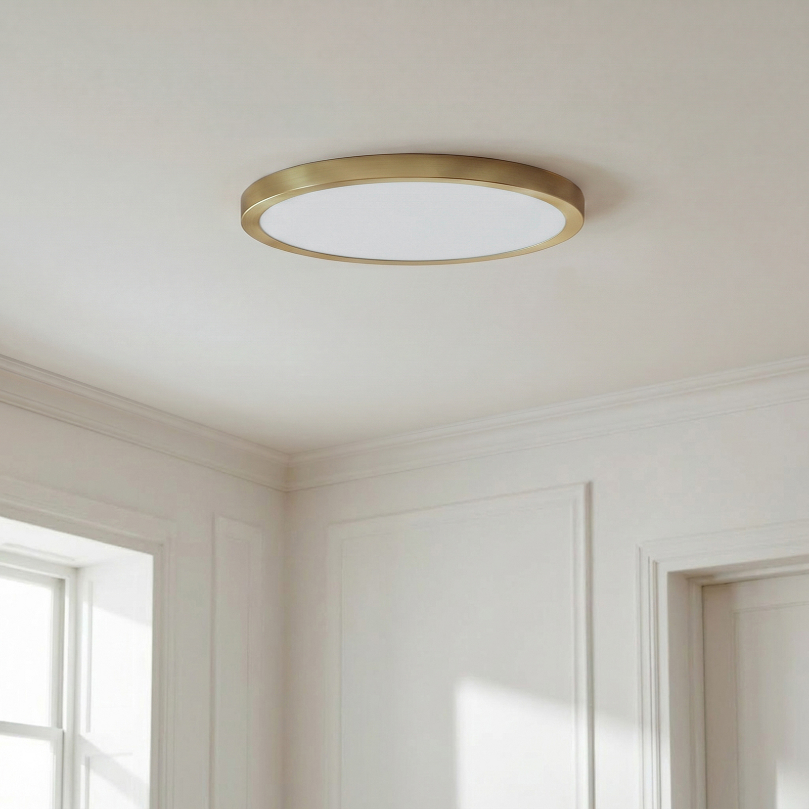 Plafonieră LED Lindby Sorela, Ø 40 cm, auriu, dimabil Plafonieră LED Lindby Sorela, Ø 40 cm, auriu, dimabil