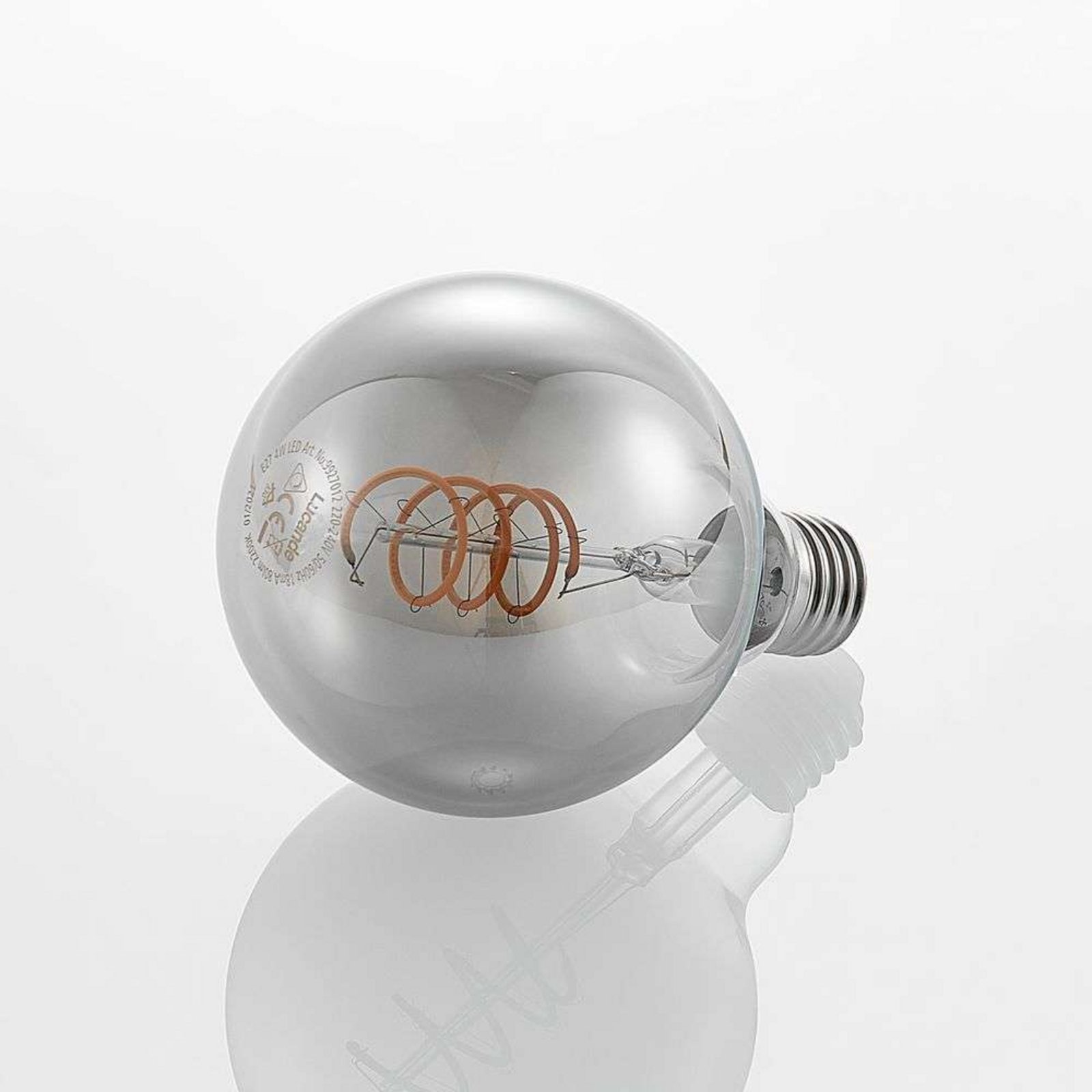 Bec LED 4W Smoke G95 Reglabil E27 - Lucande