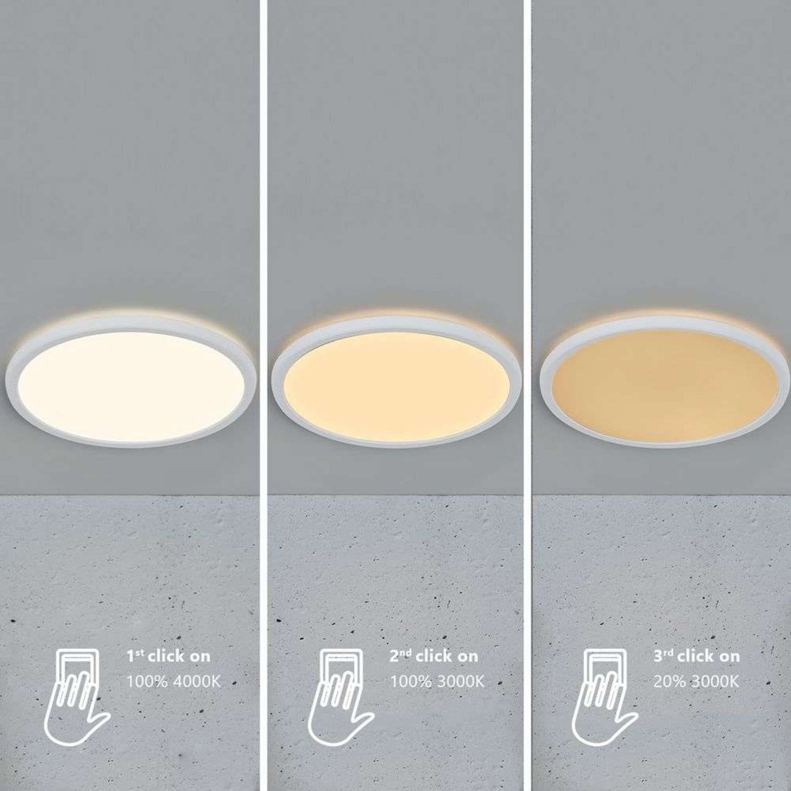 Oja 42 Plafond 3000/4000K White Nordlux - Vardagsrum - Plast