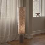 Talli-lattiavalaisin, ruskea, Tyvek/metalli, korkeus 113 cm