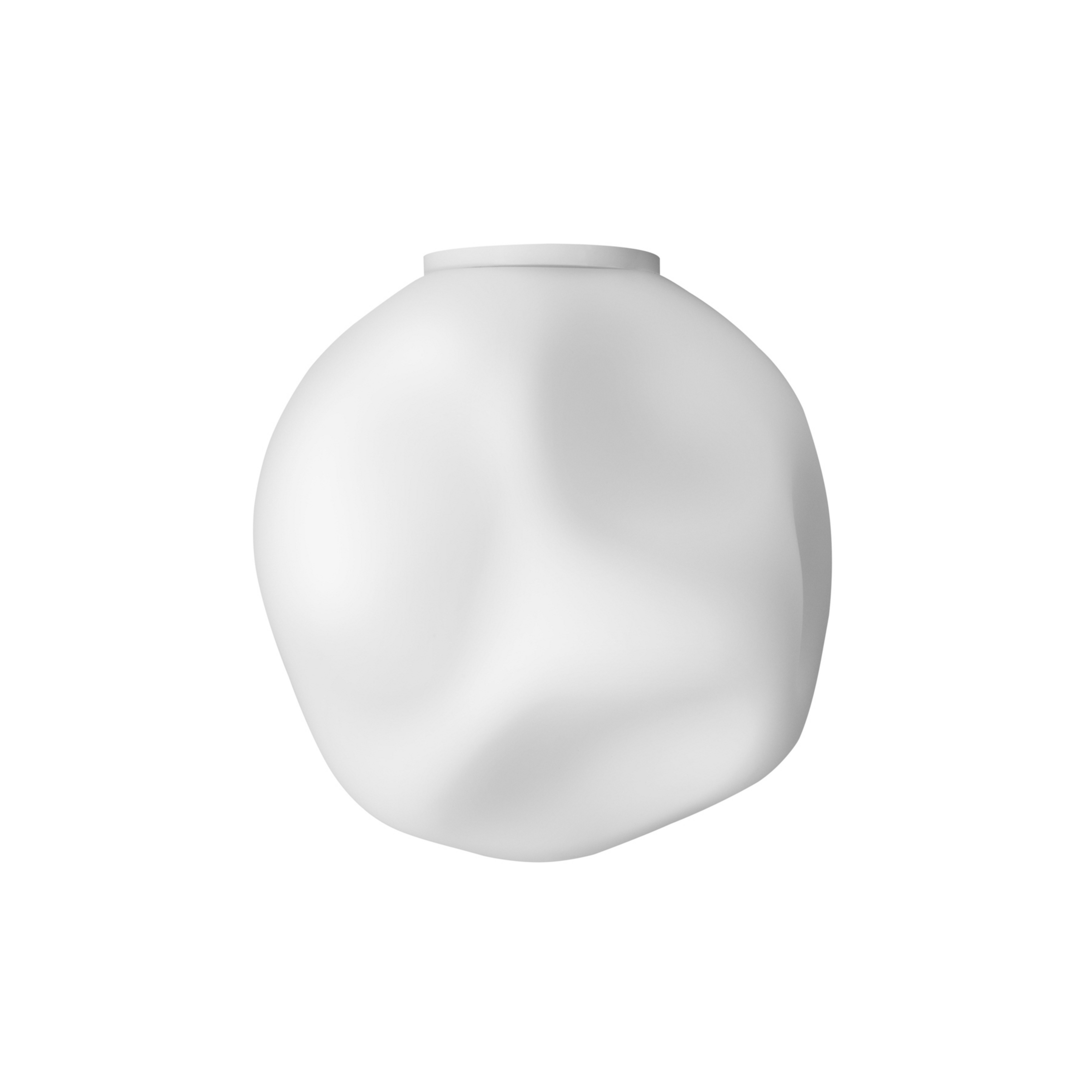 Hoba Media Deckenleuchte, Ø 25 cm, weiß, Glas - Foscarini