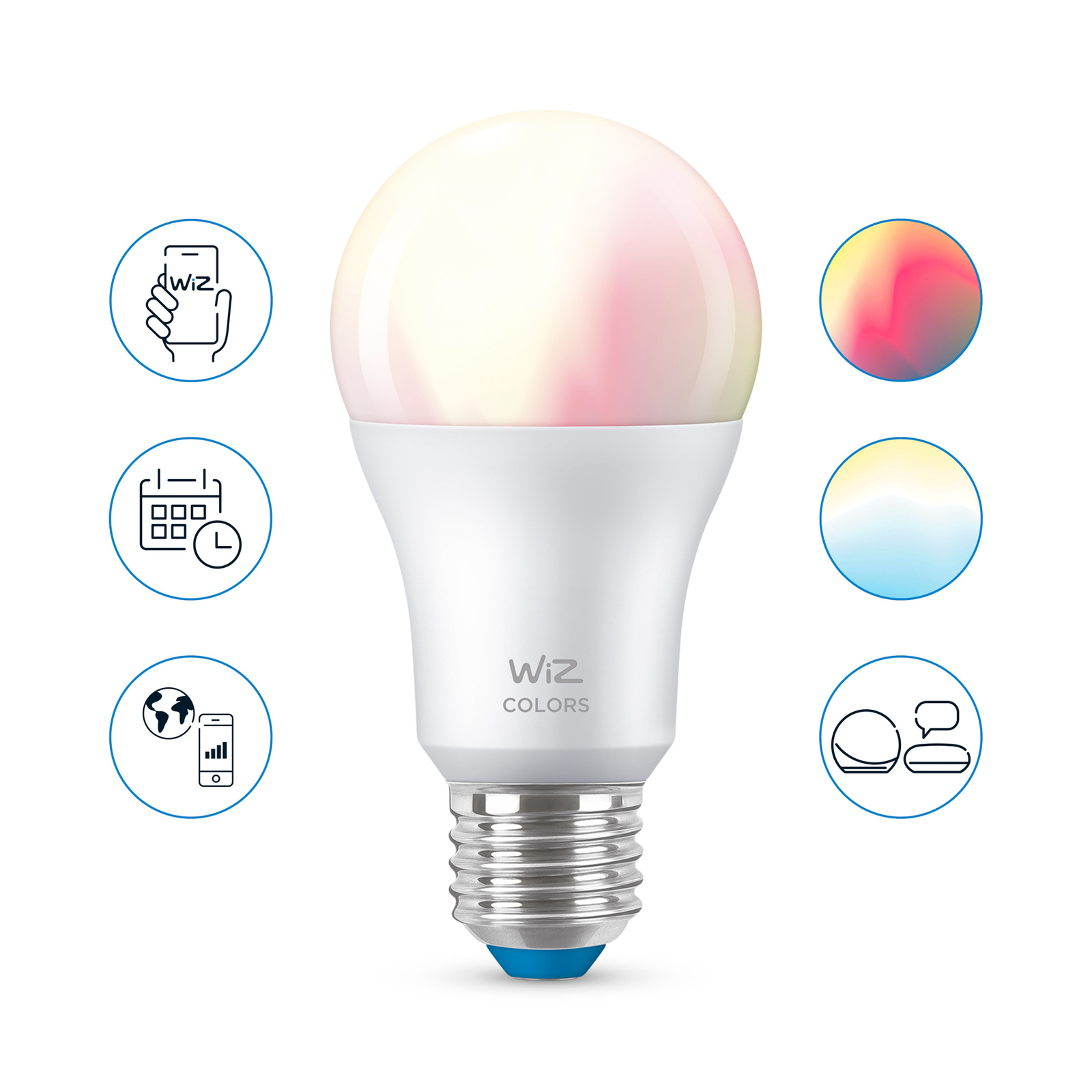 WiZ A60 Wi-Fi E27 8 W RGB | Lampegiganten.dk