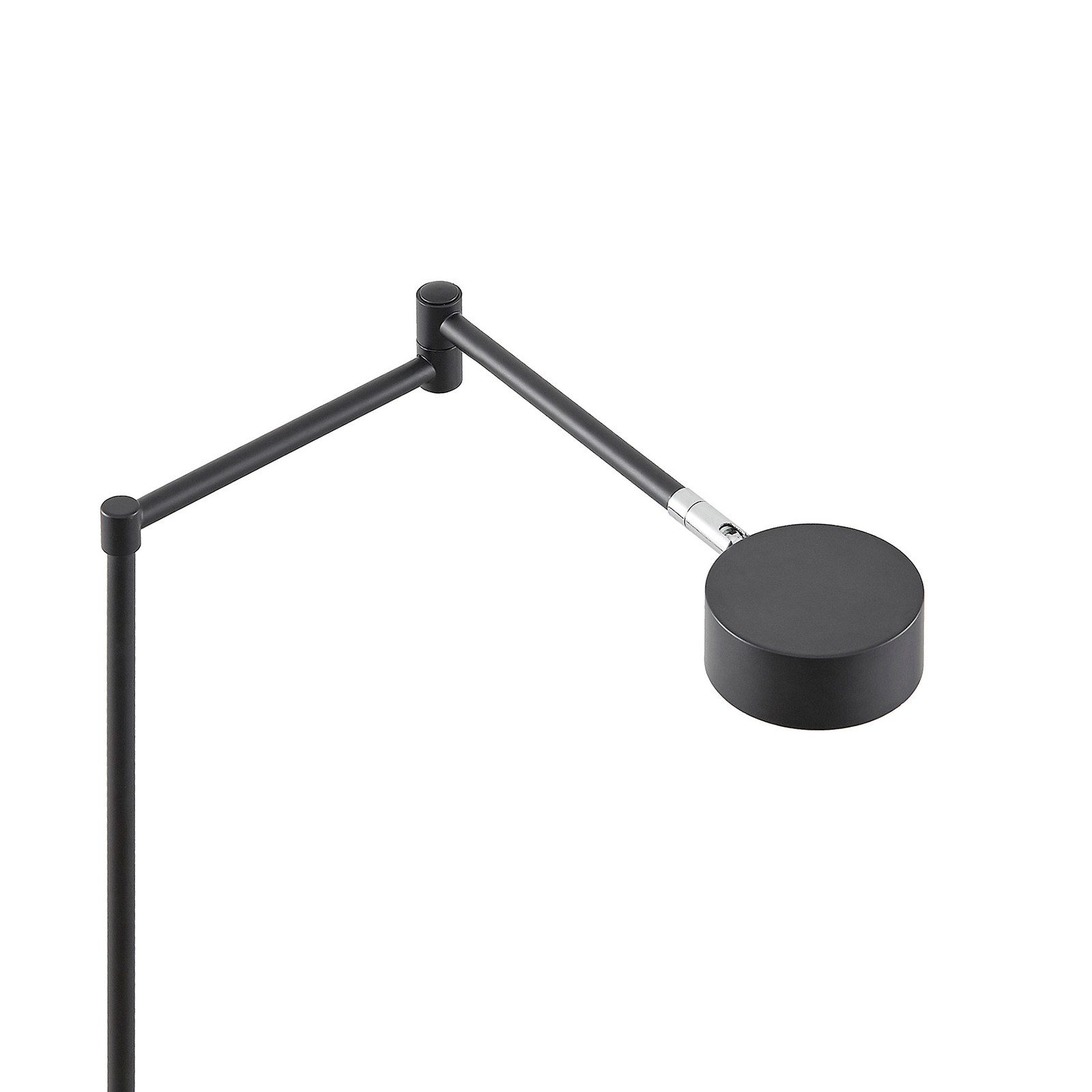 Lindby Kaylou lámpara de pie LED, ajustable, negro