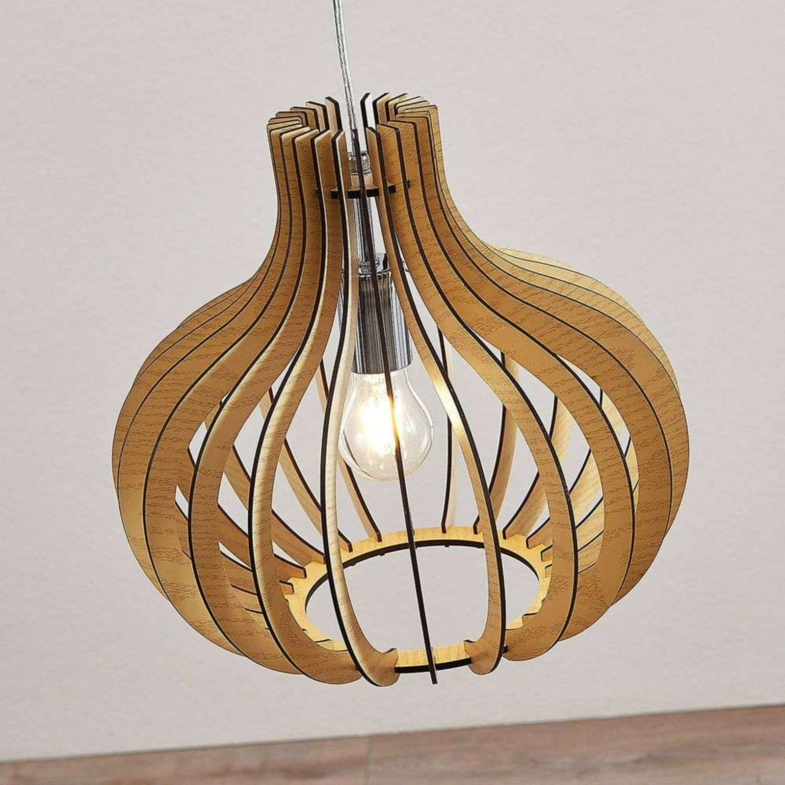 Sina Lampada a Sospensione Light Wood - Lindby