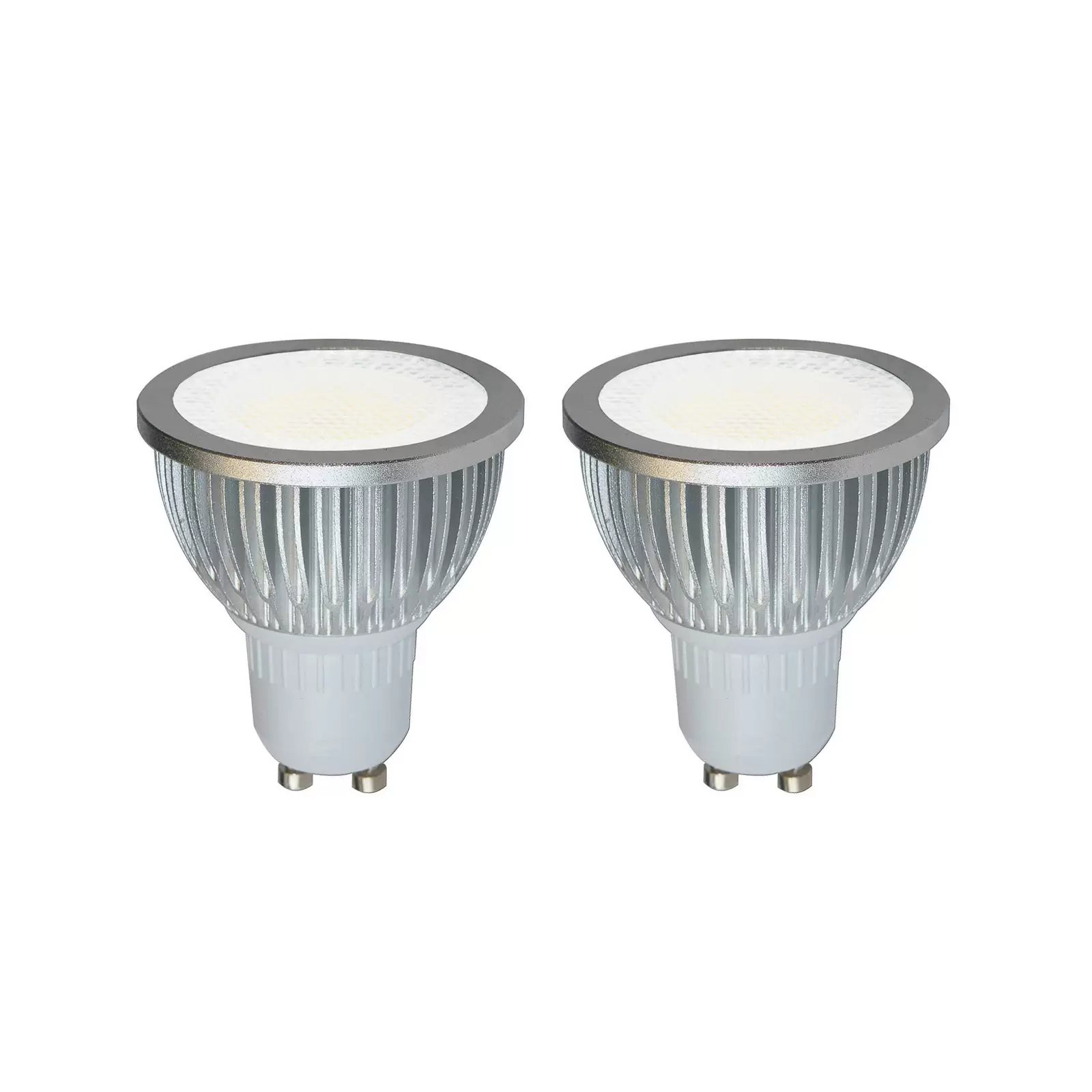 HV LED riflettore GU10 5W 830 85° set 2x