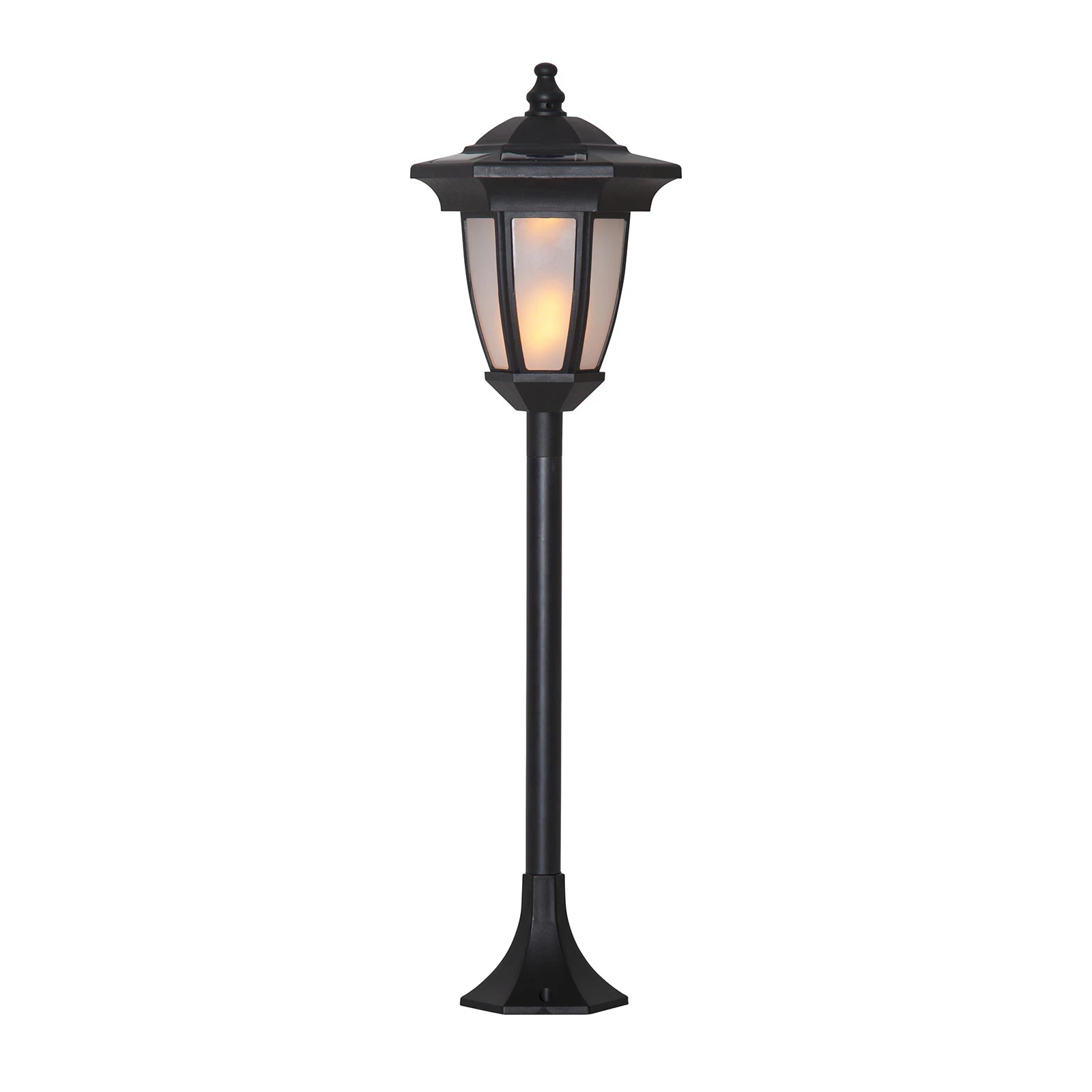 LED-Solarleuchte Flame, 4 in 1, schwarz