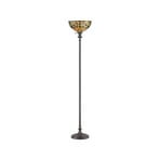 Kami gulvlampe, grøn/ravfarvet, højde 178 cm – QUOIZEL