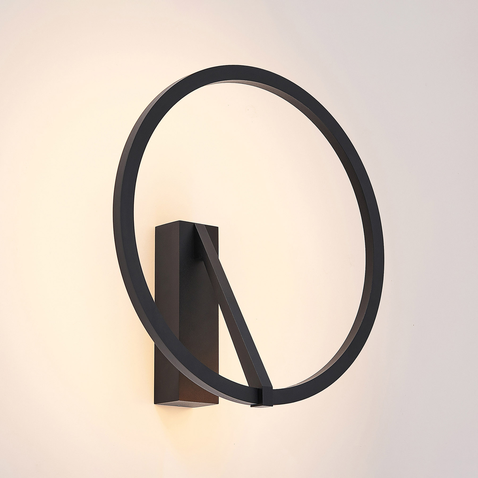 Molto Luce LED wandlamp Melli SD, zwart, aluminium, Ø 33 cm