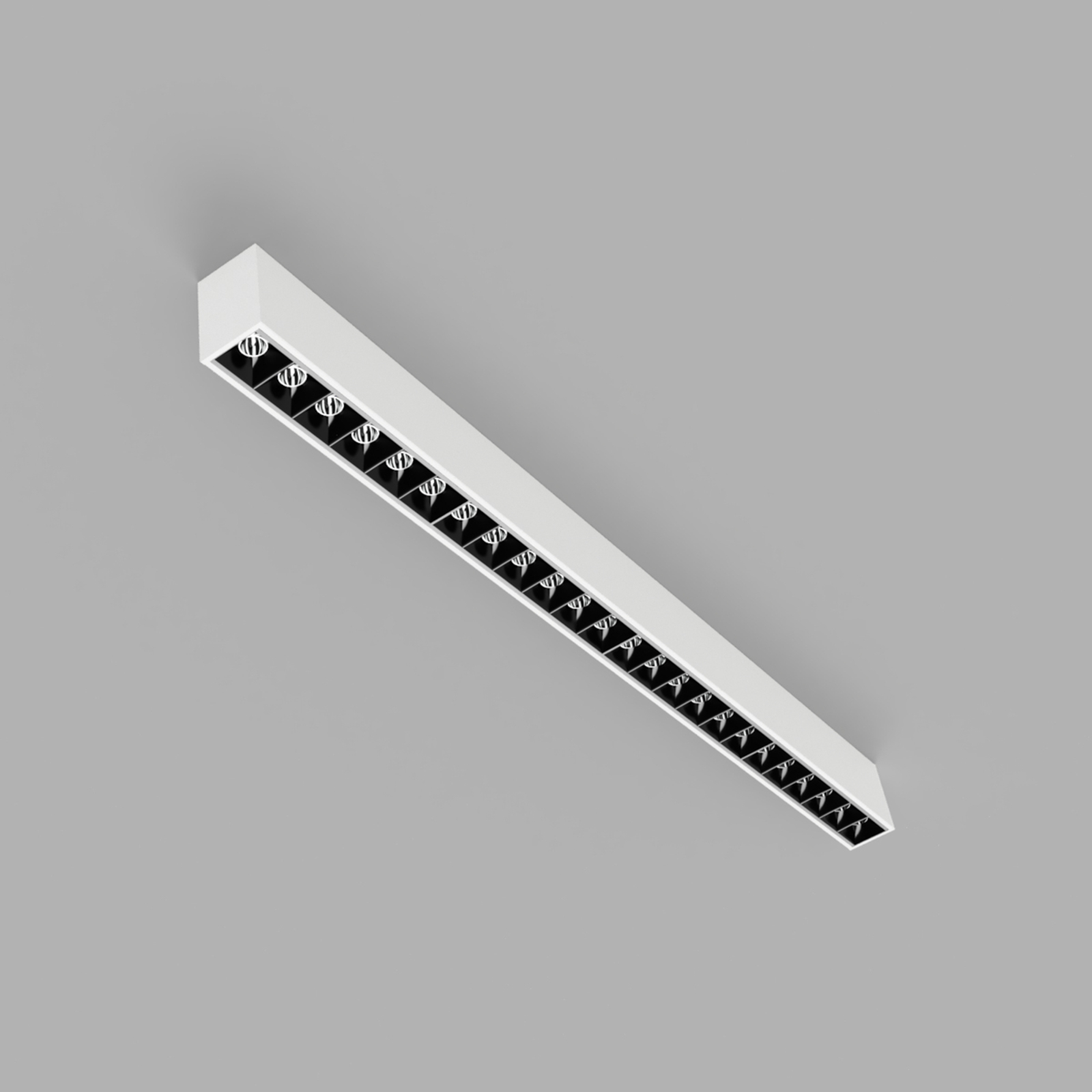 LI-EX Office LED cu LED-uri montate la suprafață Telecomandă 60cm alb