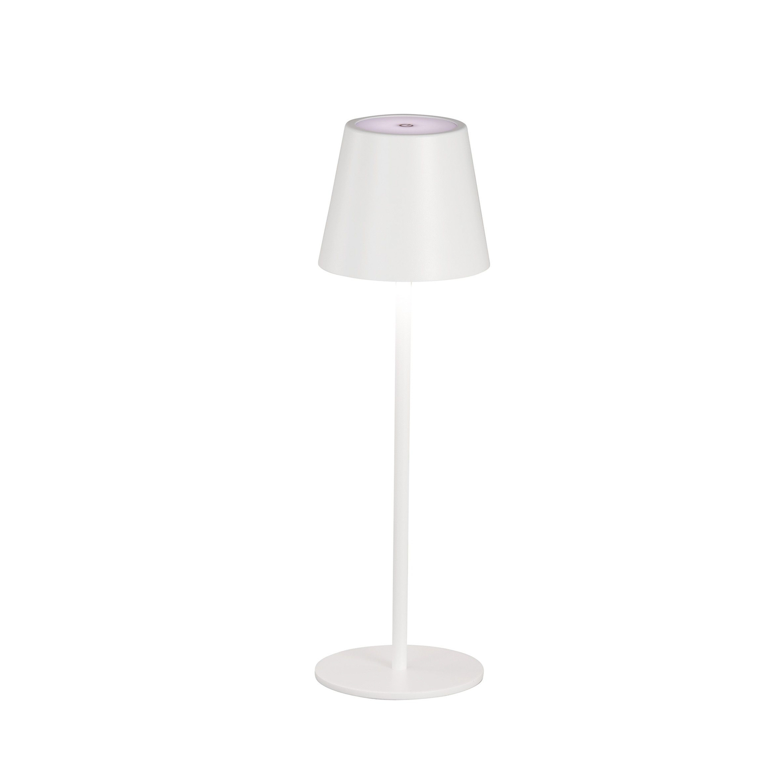 LED uzlādējama galda lampa Viletto, balta, IP54