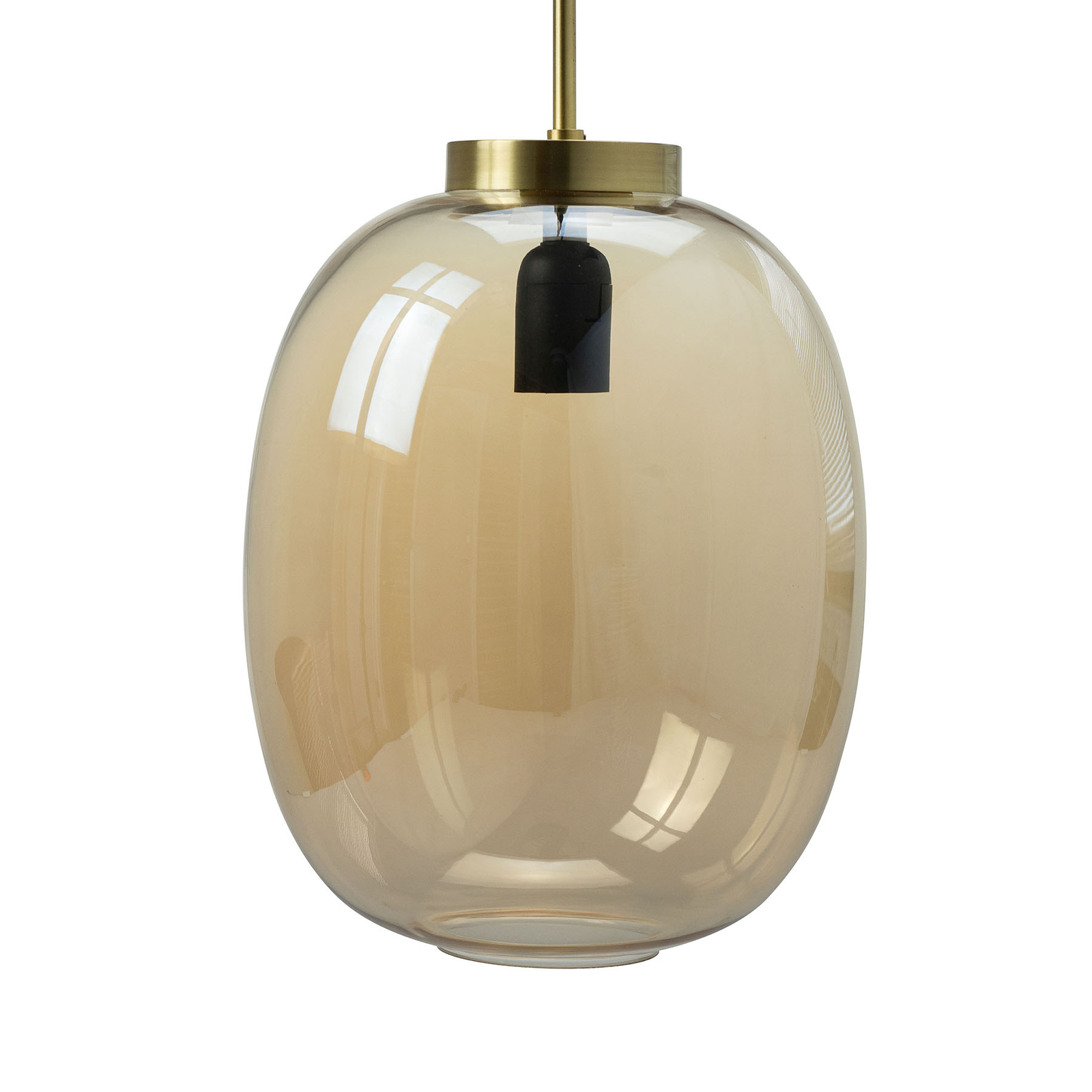 Dyberg Larsen DL39 hanglamp Ø 25cm amber/messing