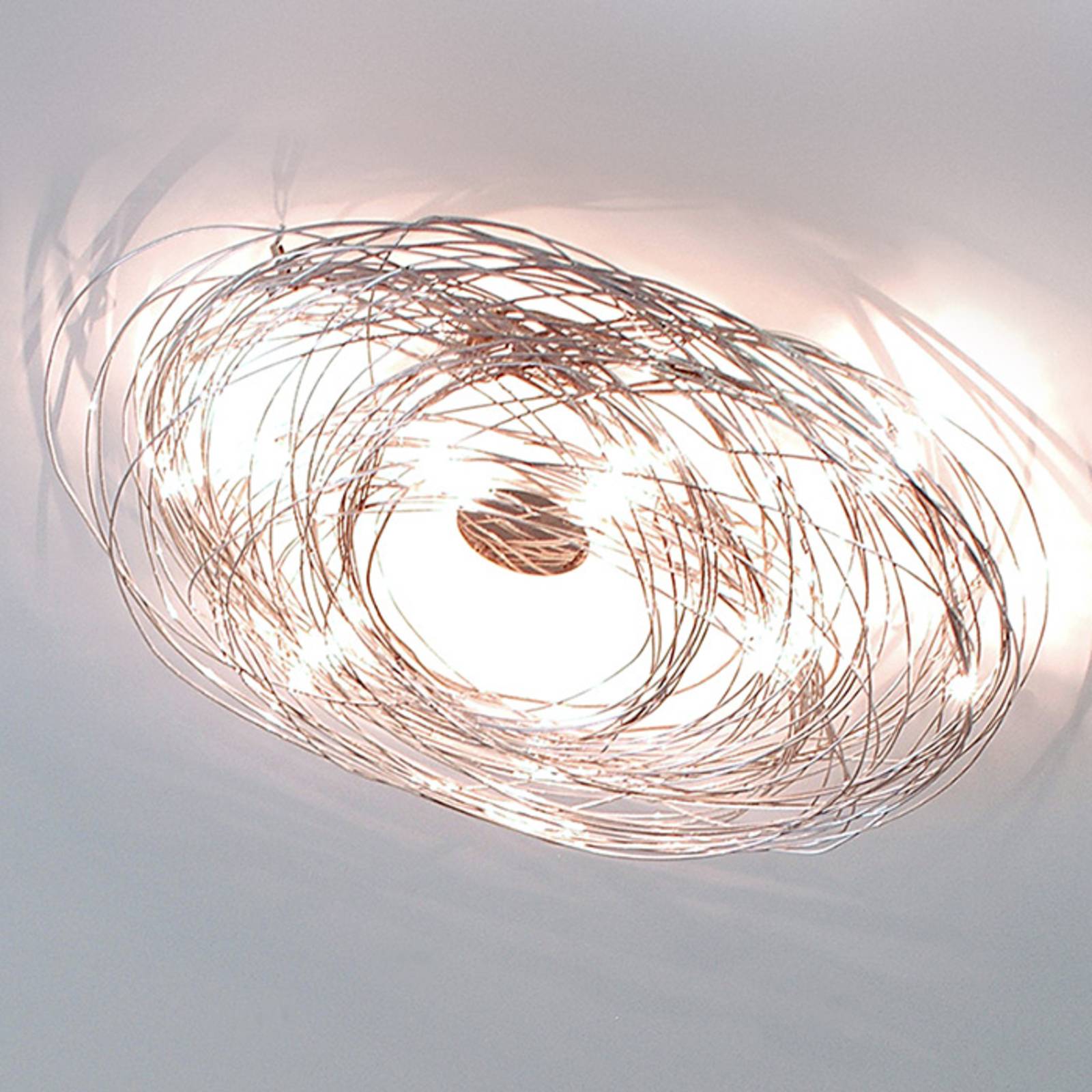 Knikerboker Confusione - ceiling light, 75 cm, for Living / Dining Room, anodized aluminium, G4, 20 W, energy efficiency: C