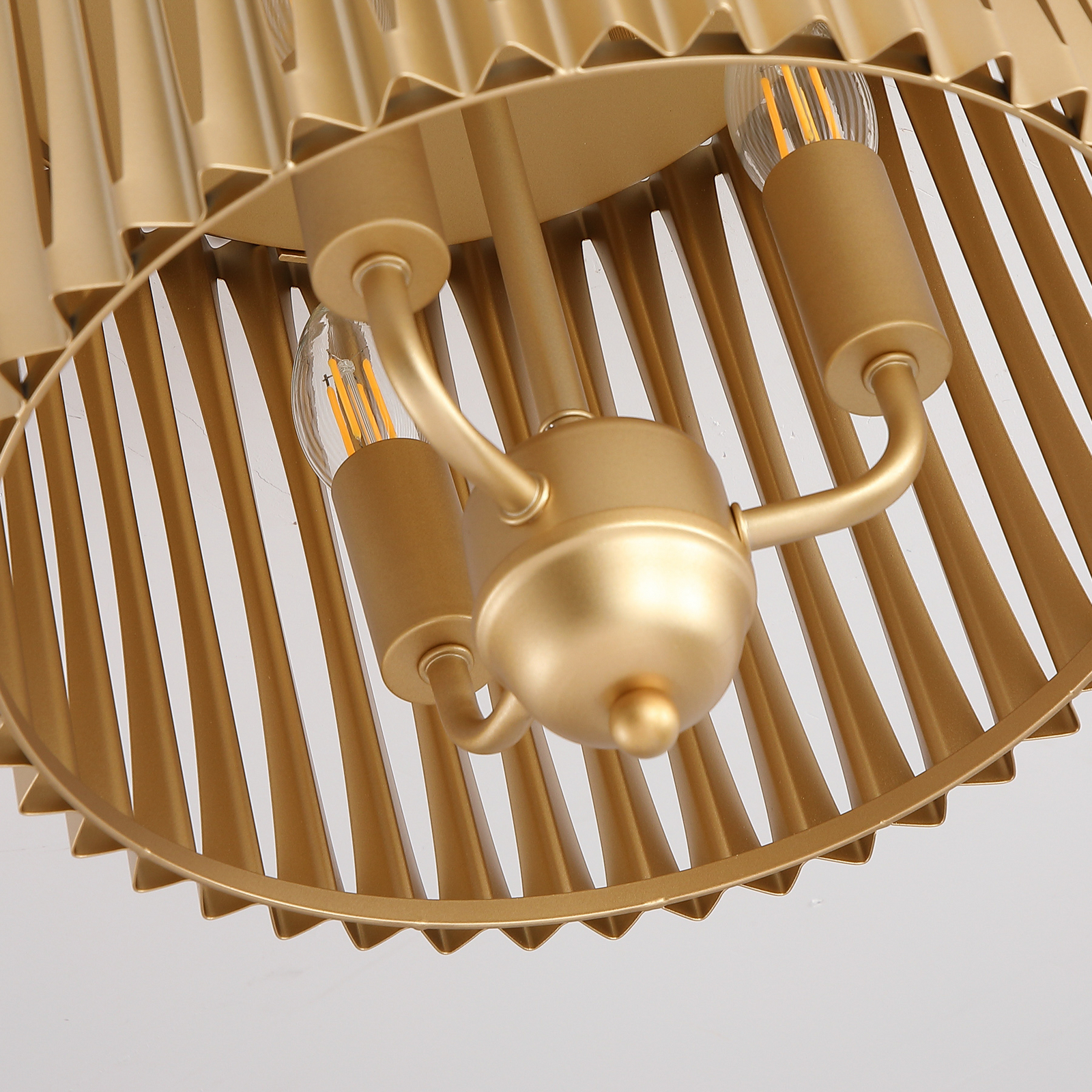 Plafón Split, color dorado, metal, E14 Plafón Split, color dorado, metal, E14