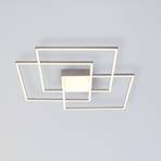 LED mennyezeti lámpa Asmin, CCT, acél, 75x75cm