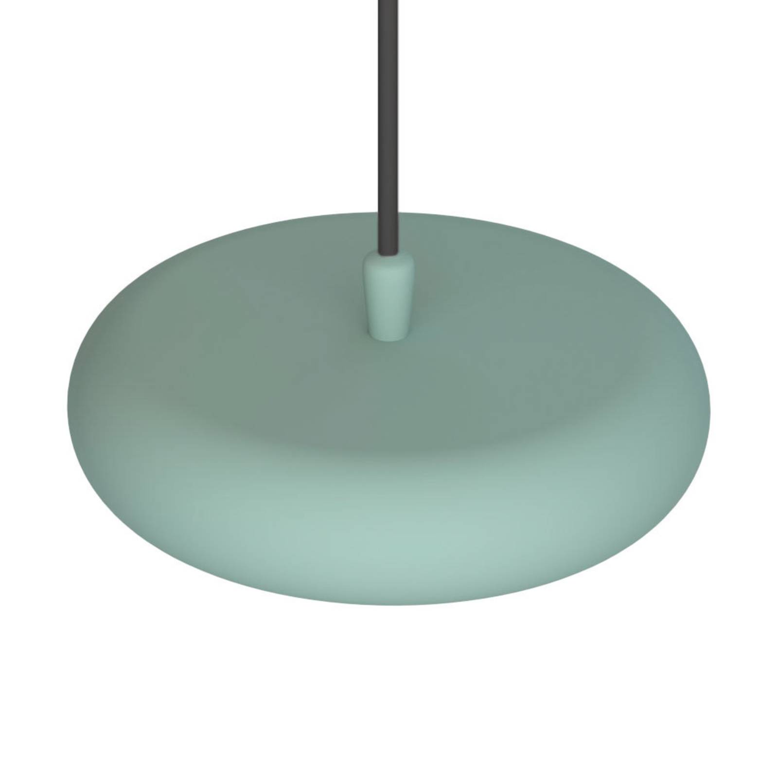 Pujol Iluminación LED-riippuvalaisin Boina, Ø 19 cm, vihreä - moderni lamppu Olohuoneen/ruokailutila