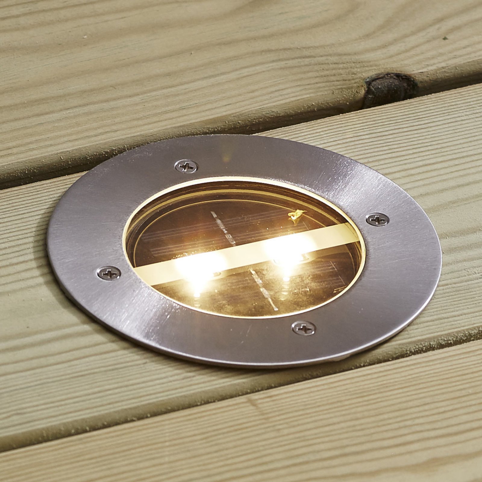 Rund LED-solcelle-downlight Decklight