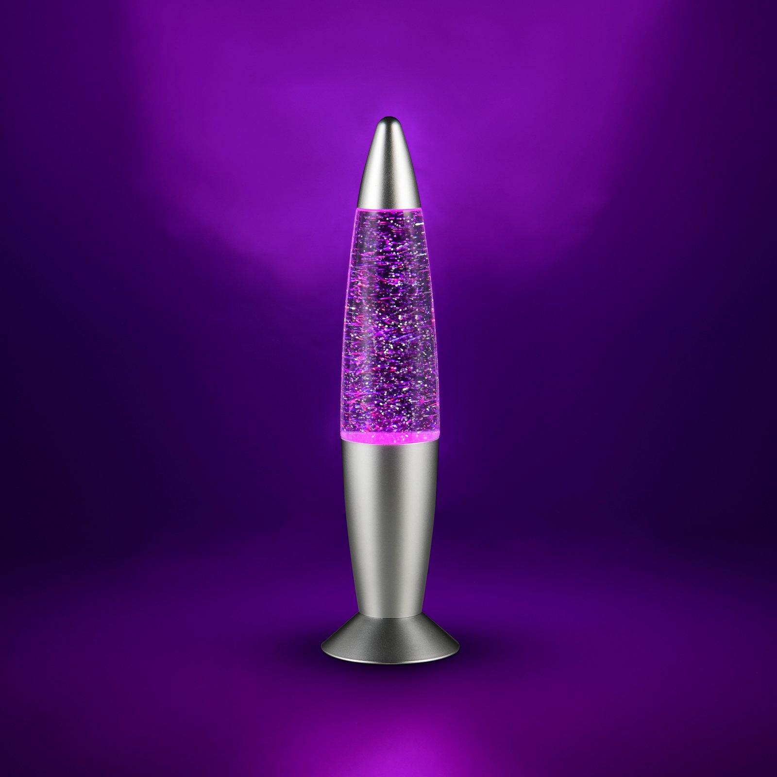 LED-bordslampa FAME, titanfärgad, höjd 35 cm, RGB, USB