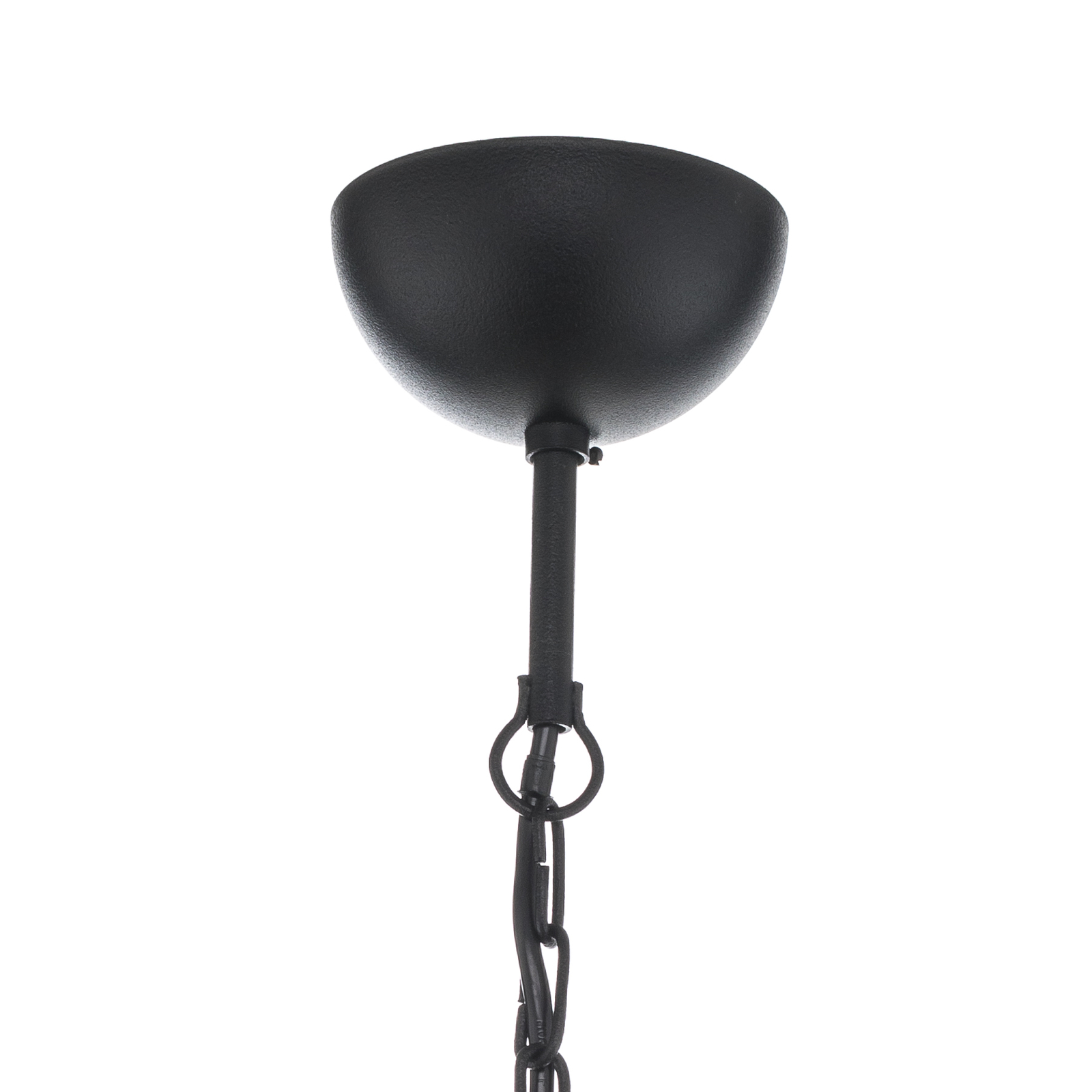 Rod Black XV pendant light, black, 15-bulb