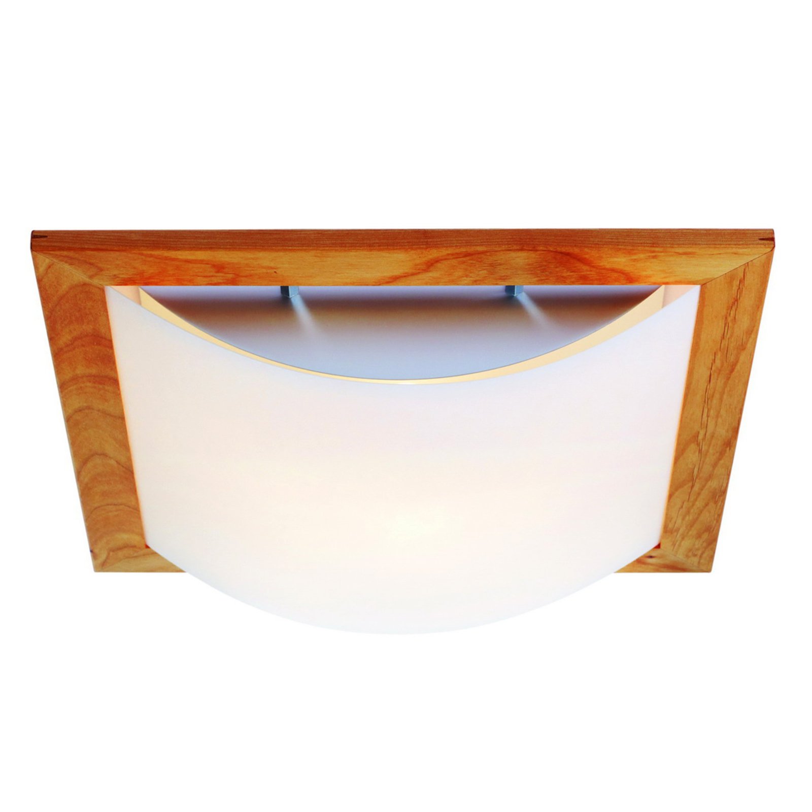 Stella ceiling light with wood and lunopal