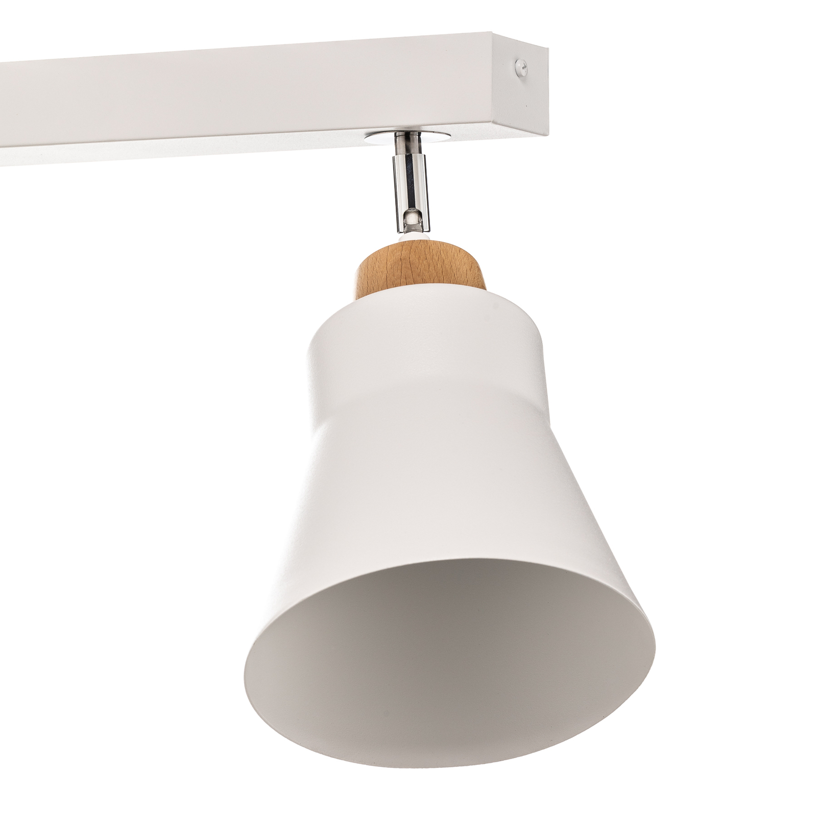Wood taklampe, 3 lyskilder, hvit