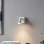 Ideal Lux Faretto LED da parete Bean, bianco, larghezza 7 cm, metallo