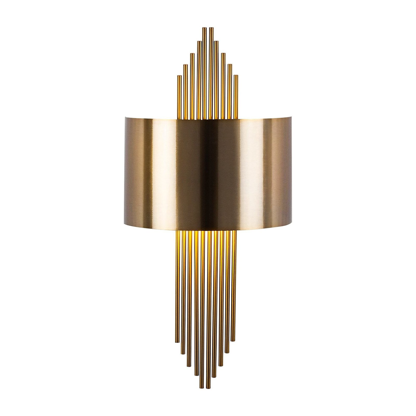 Wall light 619-A, gold-coloured antique, metal, height 75 cm