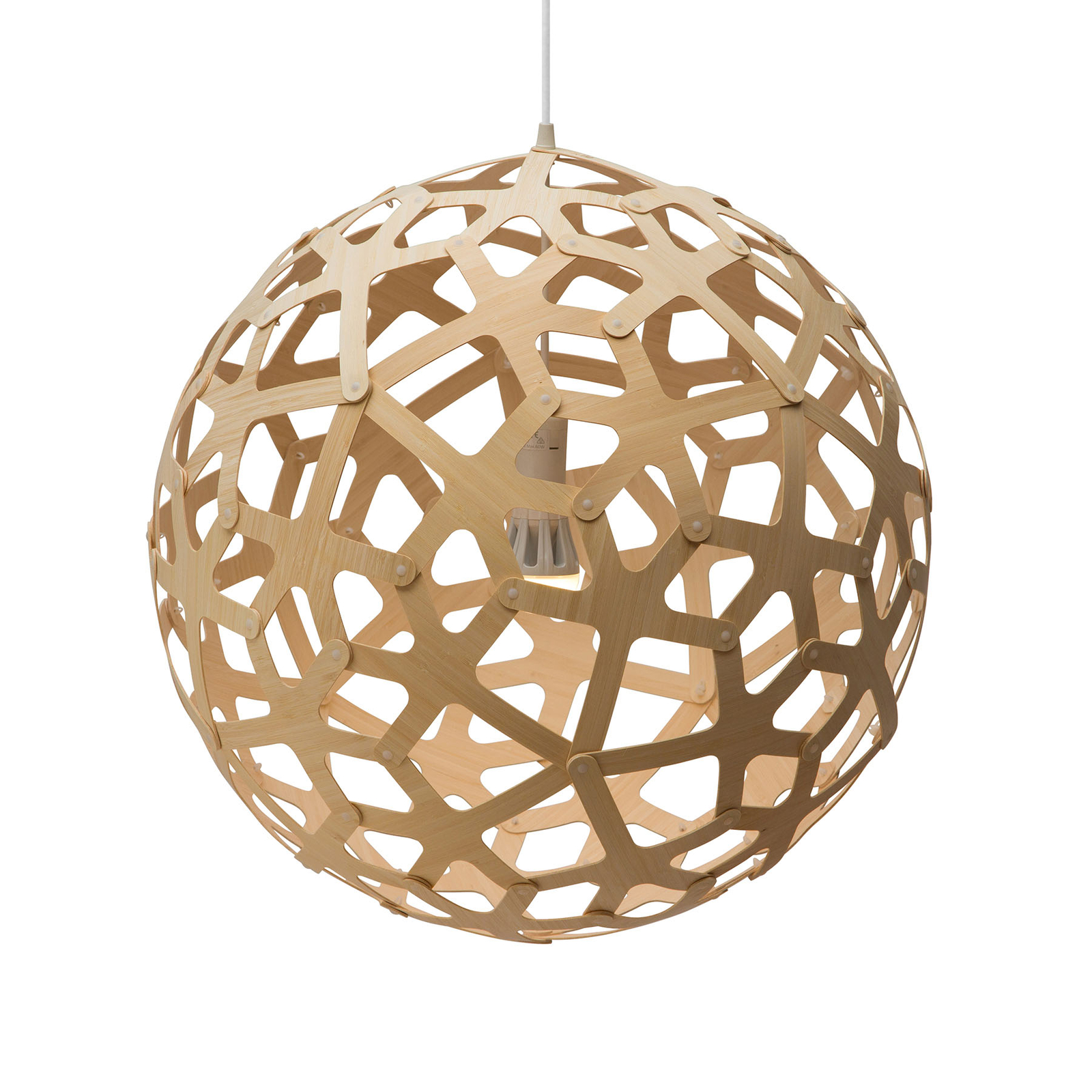 david trubridge Coral lógó lámpa Ø 60 cm bambusz
