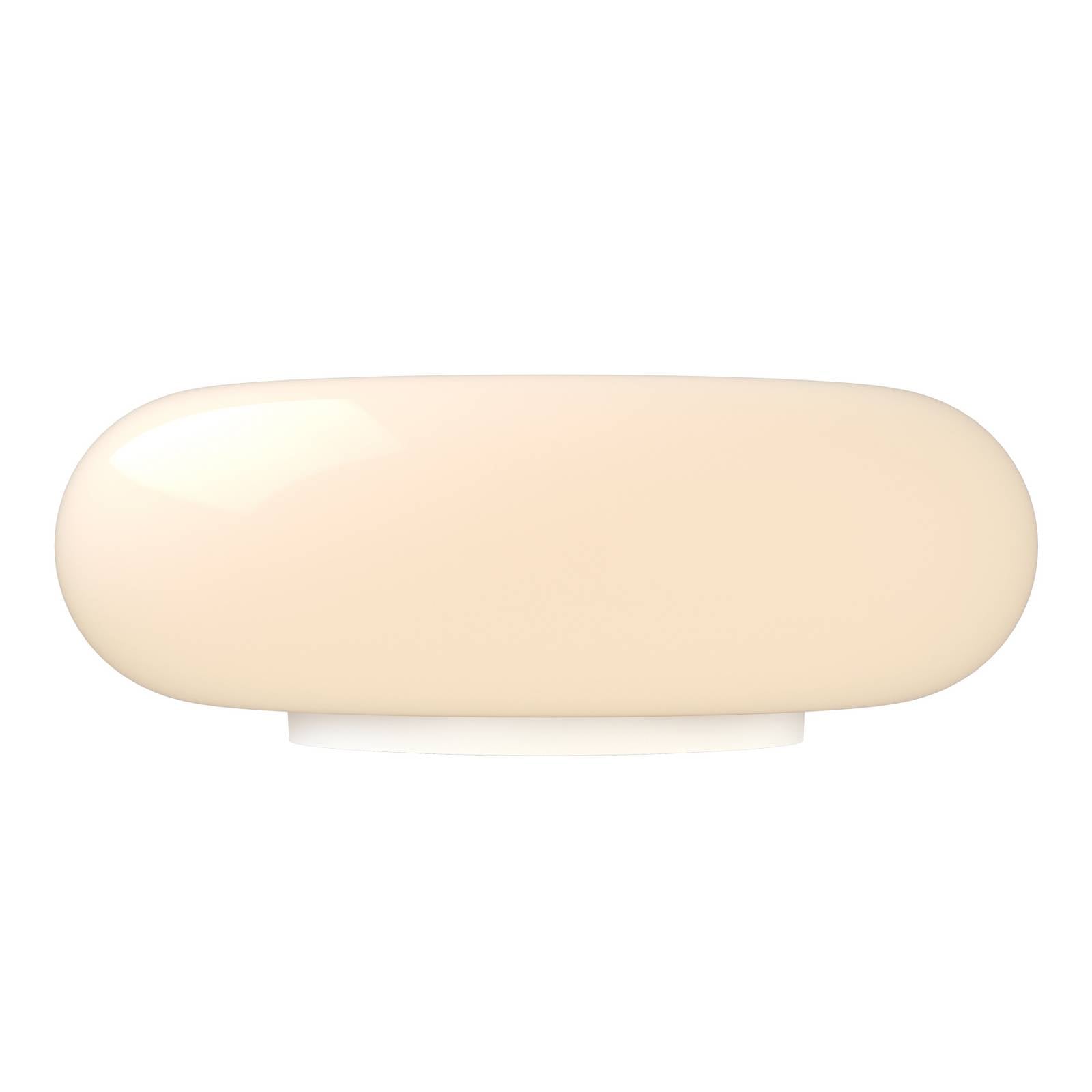 EGLO LED tafellamp Basile, wit, glas, 2.700 K