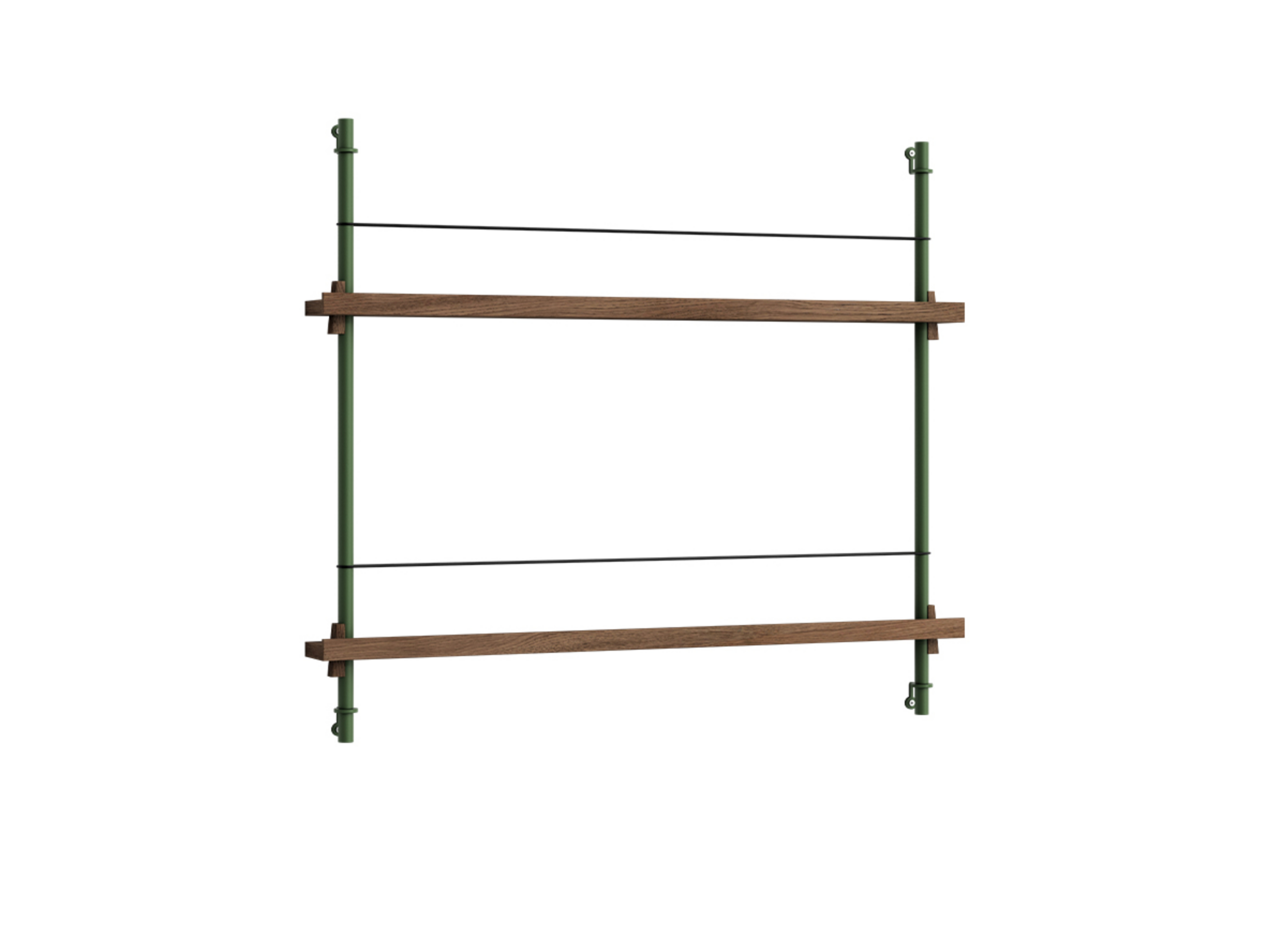 Magazine Shelving 65 Prateleira Smoked Oak/Pine Green - Moebe