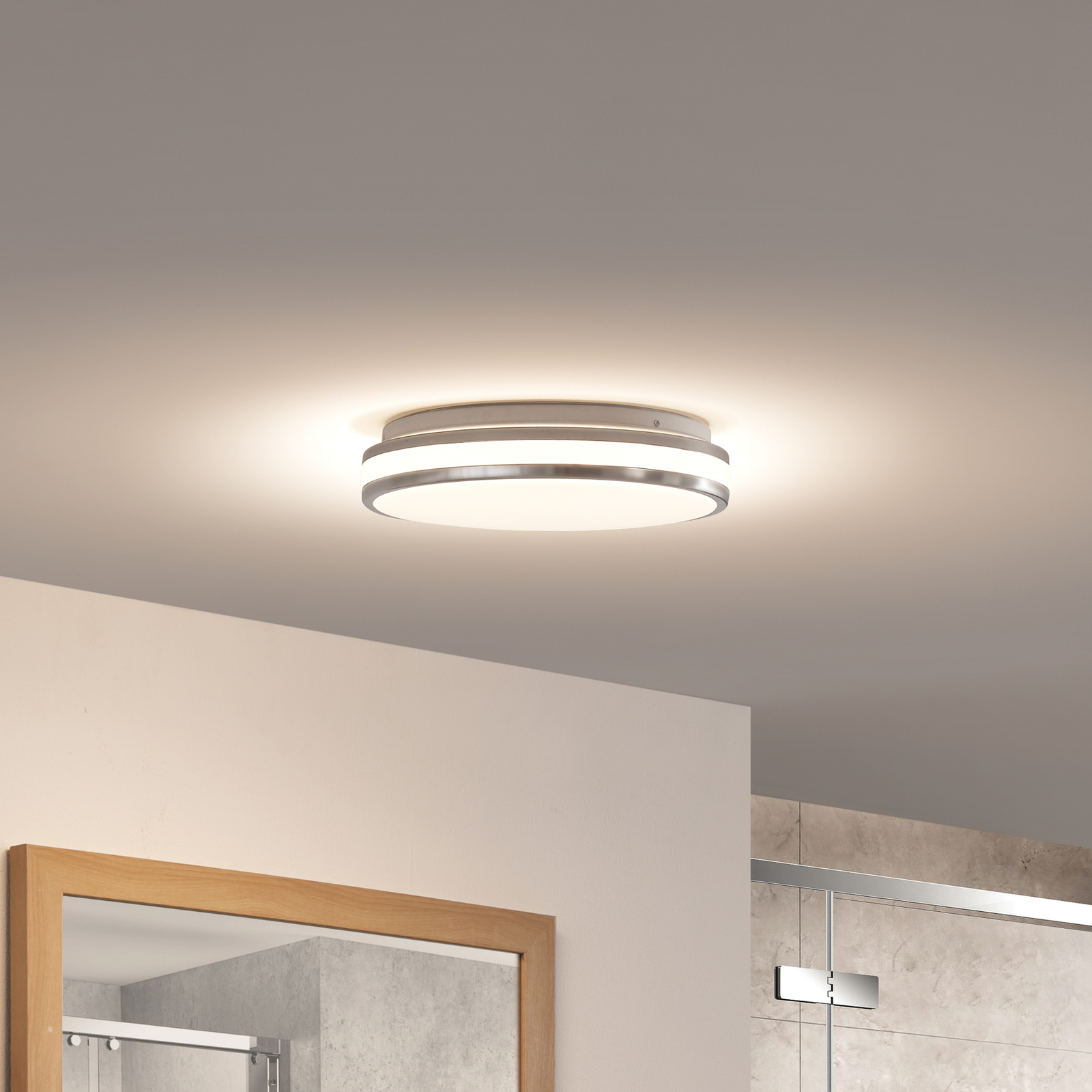 Arcchio Sinovu LED-Bad-Deckenlampe, chrom, IP44