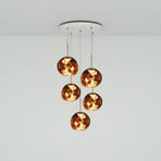 Lampada a sospensione Melt Mini Round, oro, Ø 73 cm, a 5 luci - Tom Dixon
