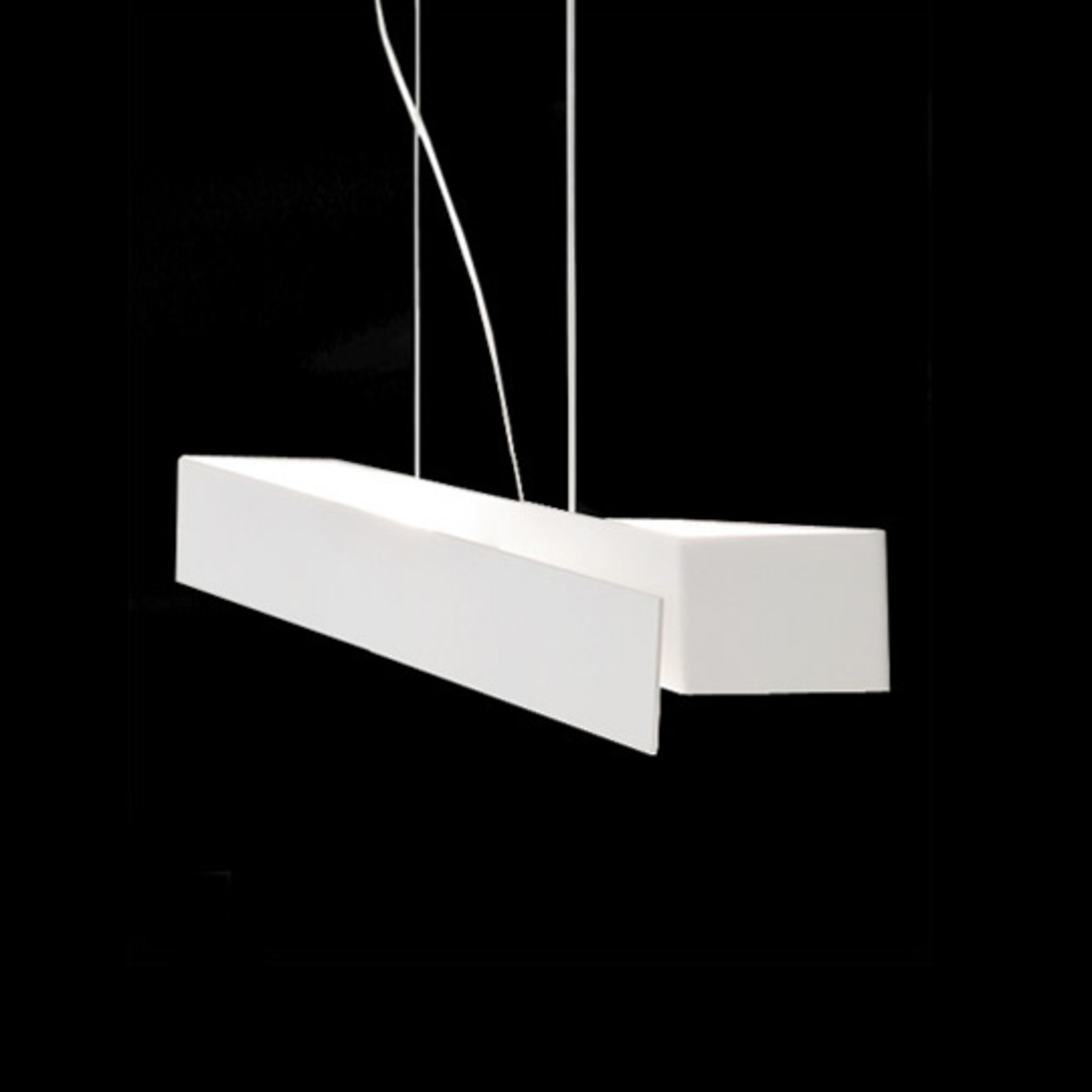 Extravagant hanging light Zig Zag in white