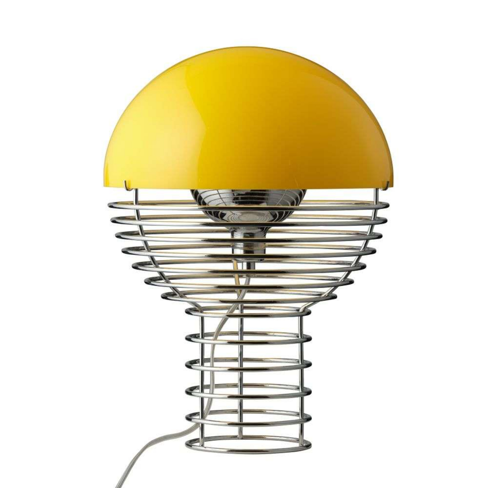 Wire Veioză Ø30 Chrome/Yellow - Verpan