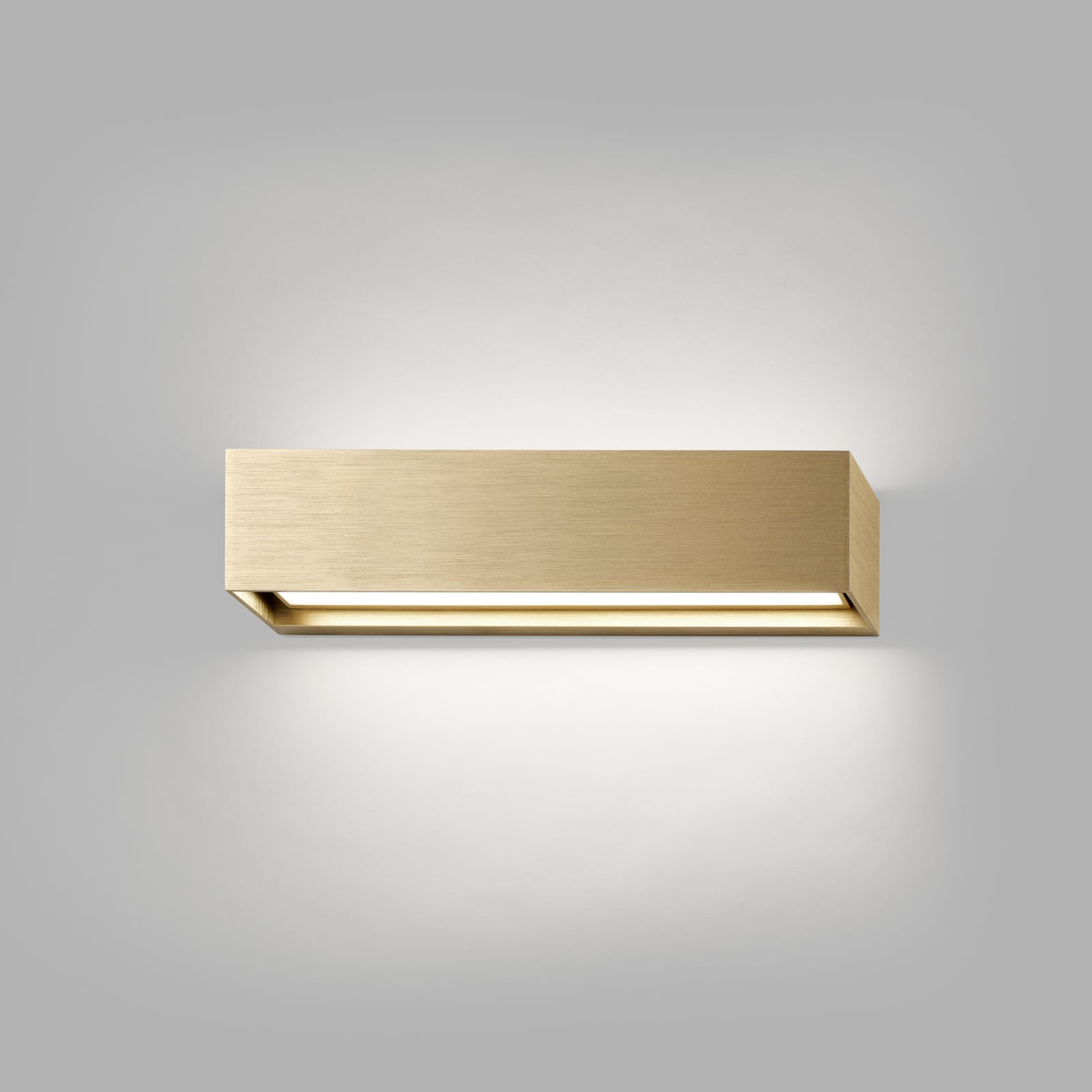 Linea W2 LED-Wandlampe messing 30cm, CCT, IP54 - Light-Point